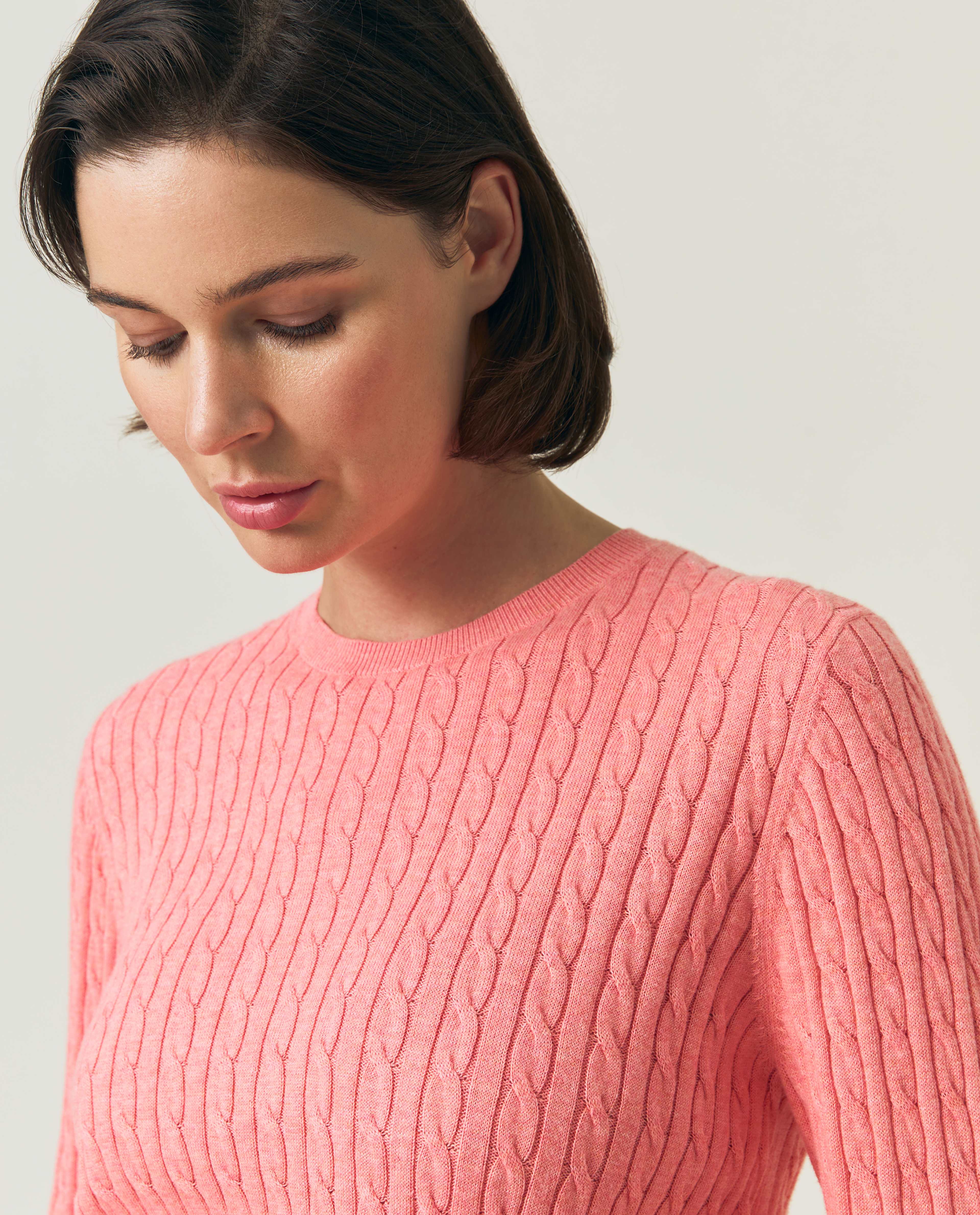 Organic Cotton Cable Knitted Sweater