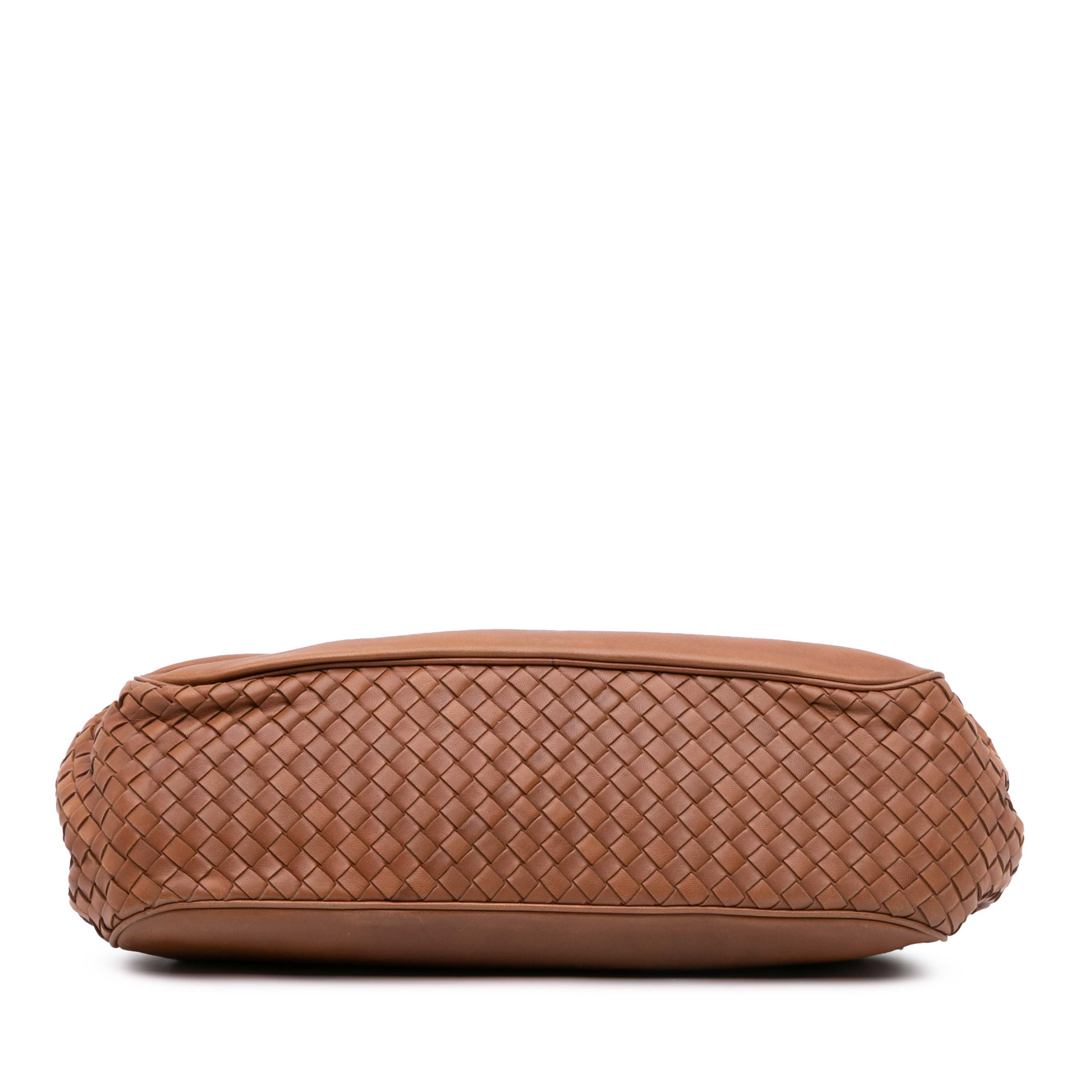 Bottega Veneta Nappa Intrecciato Trimmed Napoli Handbag