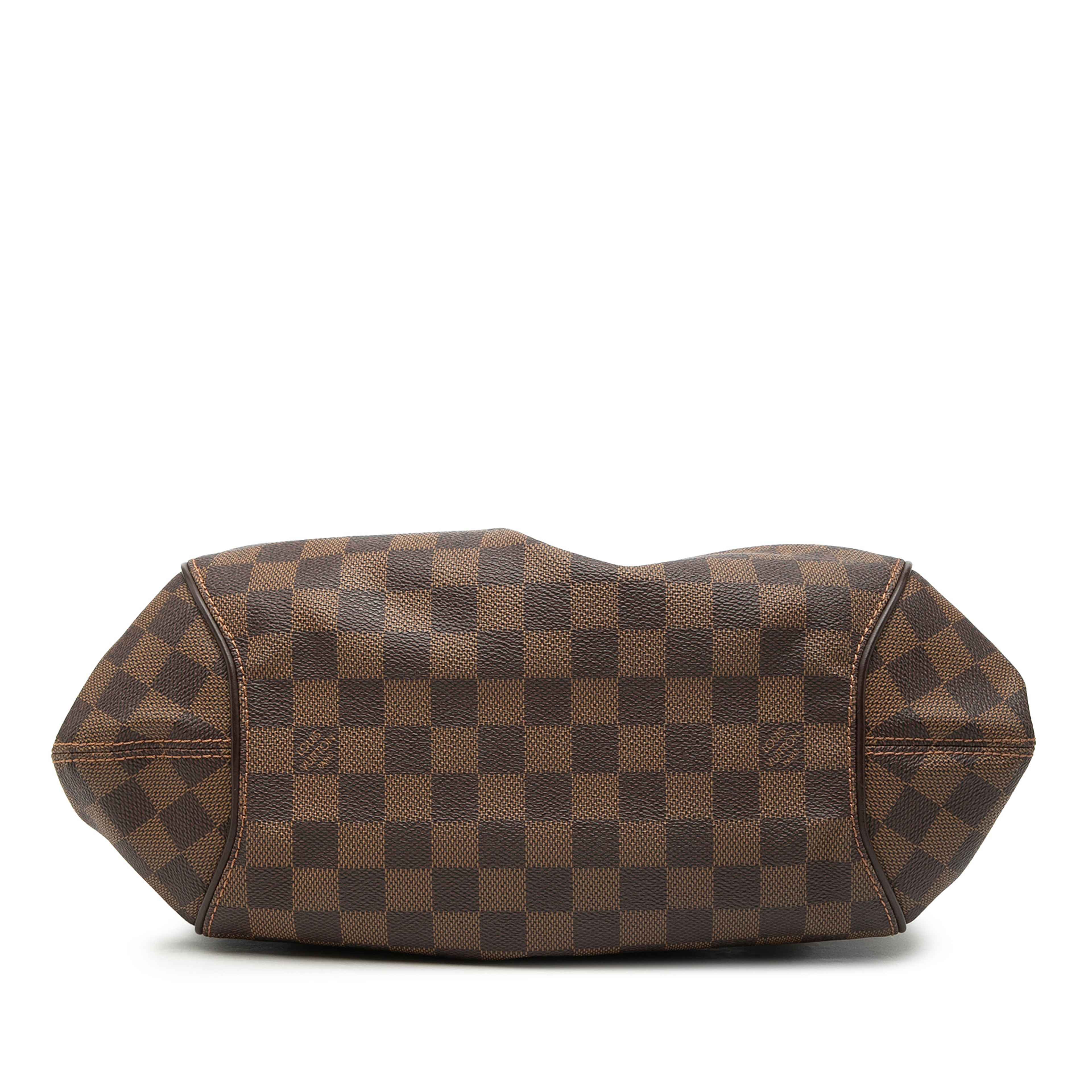 Louis Vuitton Damier Ebene Sistina Pm, från Luxclusif, i färgen brun. Klicka för att öppna bilden i stort format