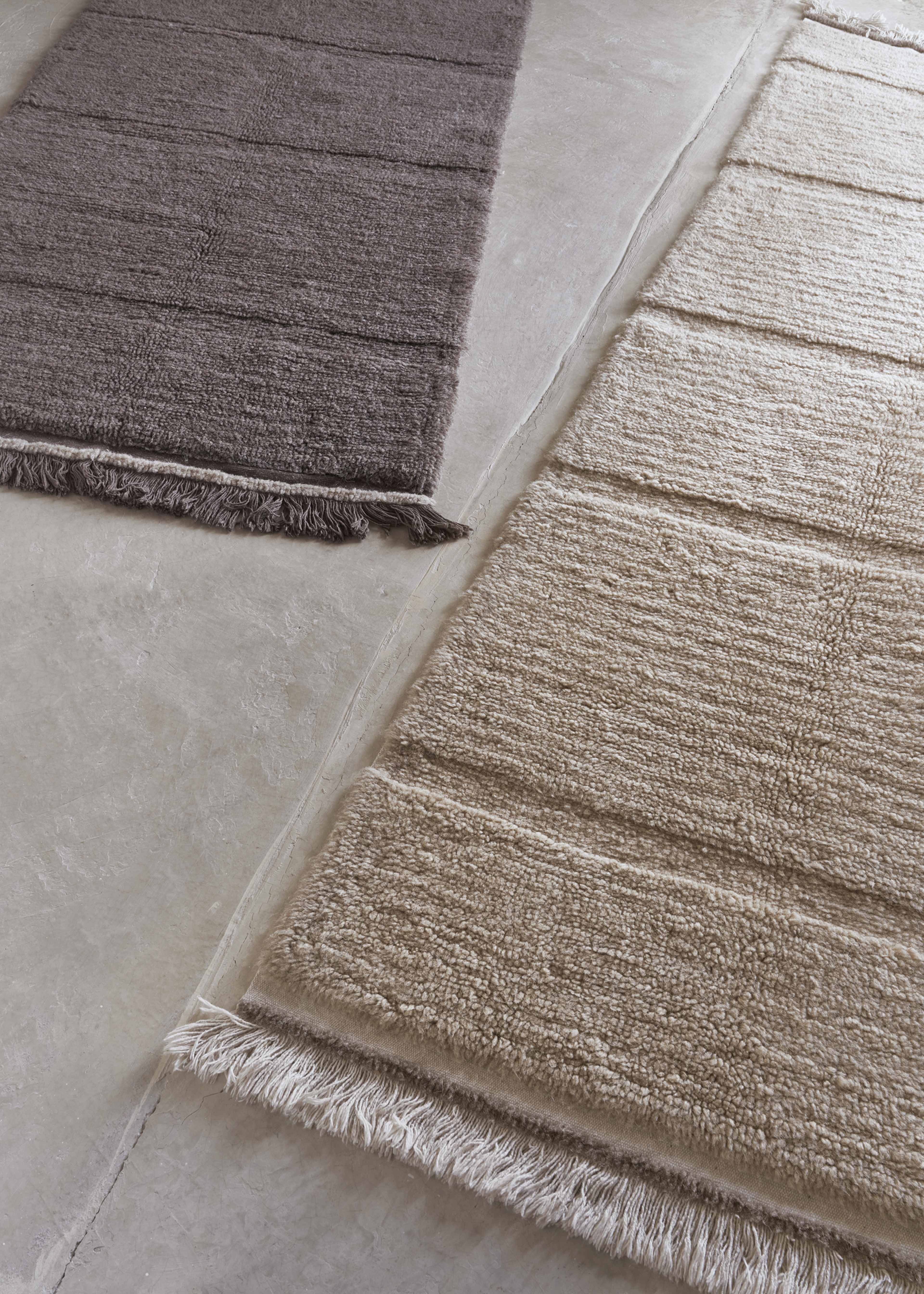 Tvättbar Ullmatta Woolable Steppe White S