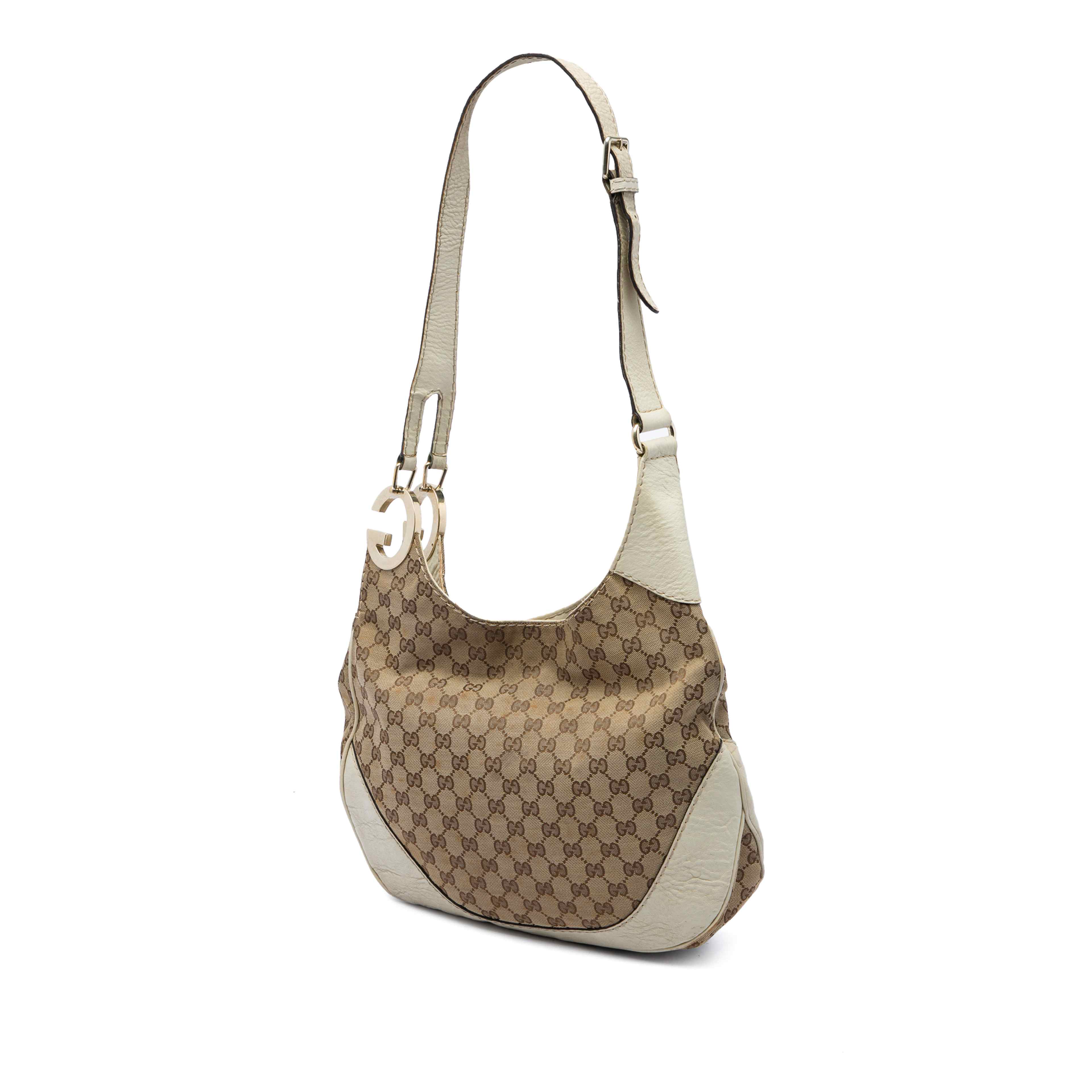 Gucci Gg Canvas Charlotte Crossbody, från Luxclusif, i färgen beige. Klicka för att öppna bilden i stort format