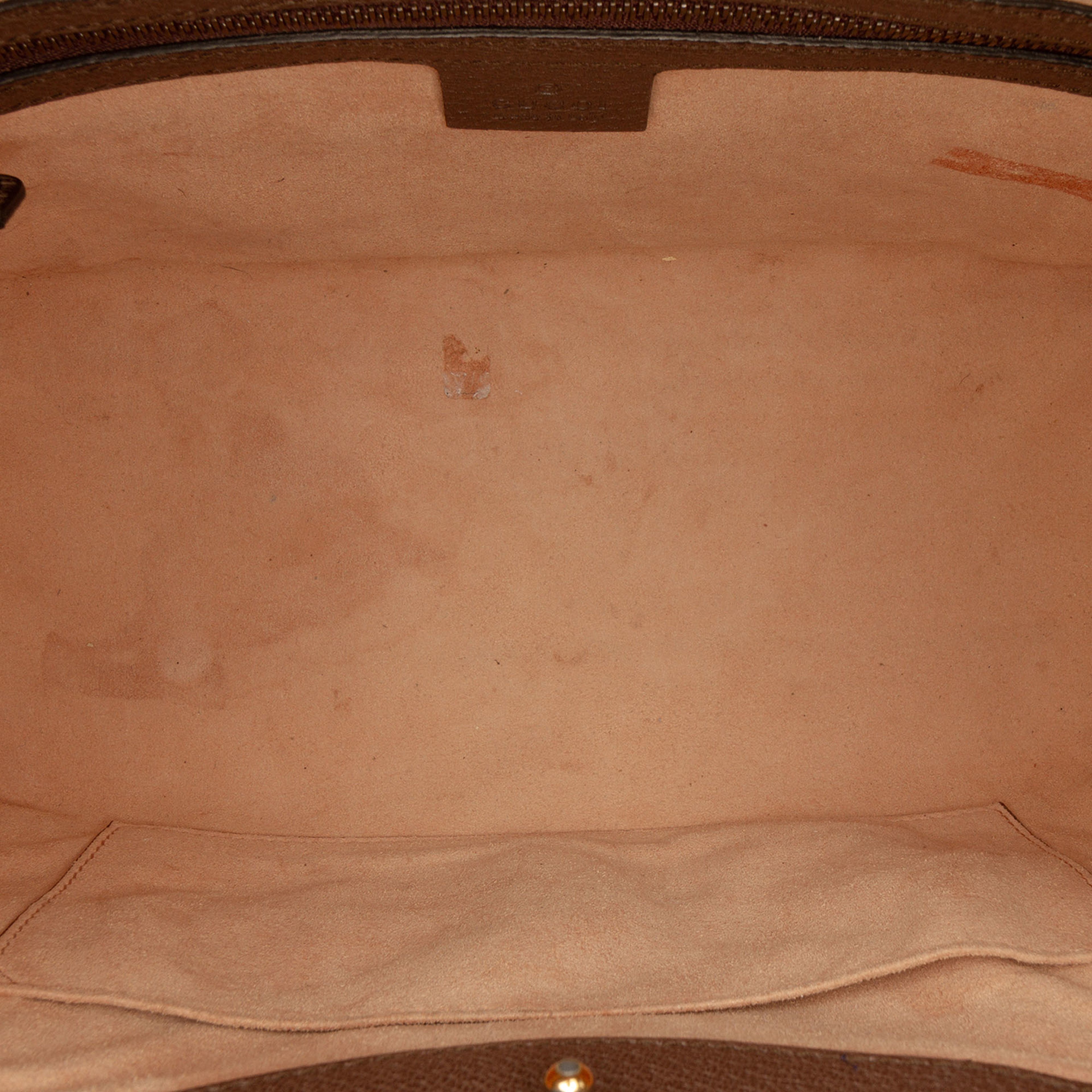 Gucci Medium Calfskin Linea Totem Satchel, från Luxclusif, i färgen dark brown. Klicka för att öppna bilden i stort format