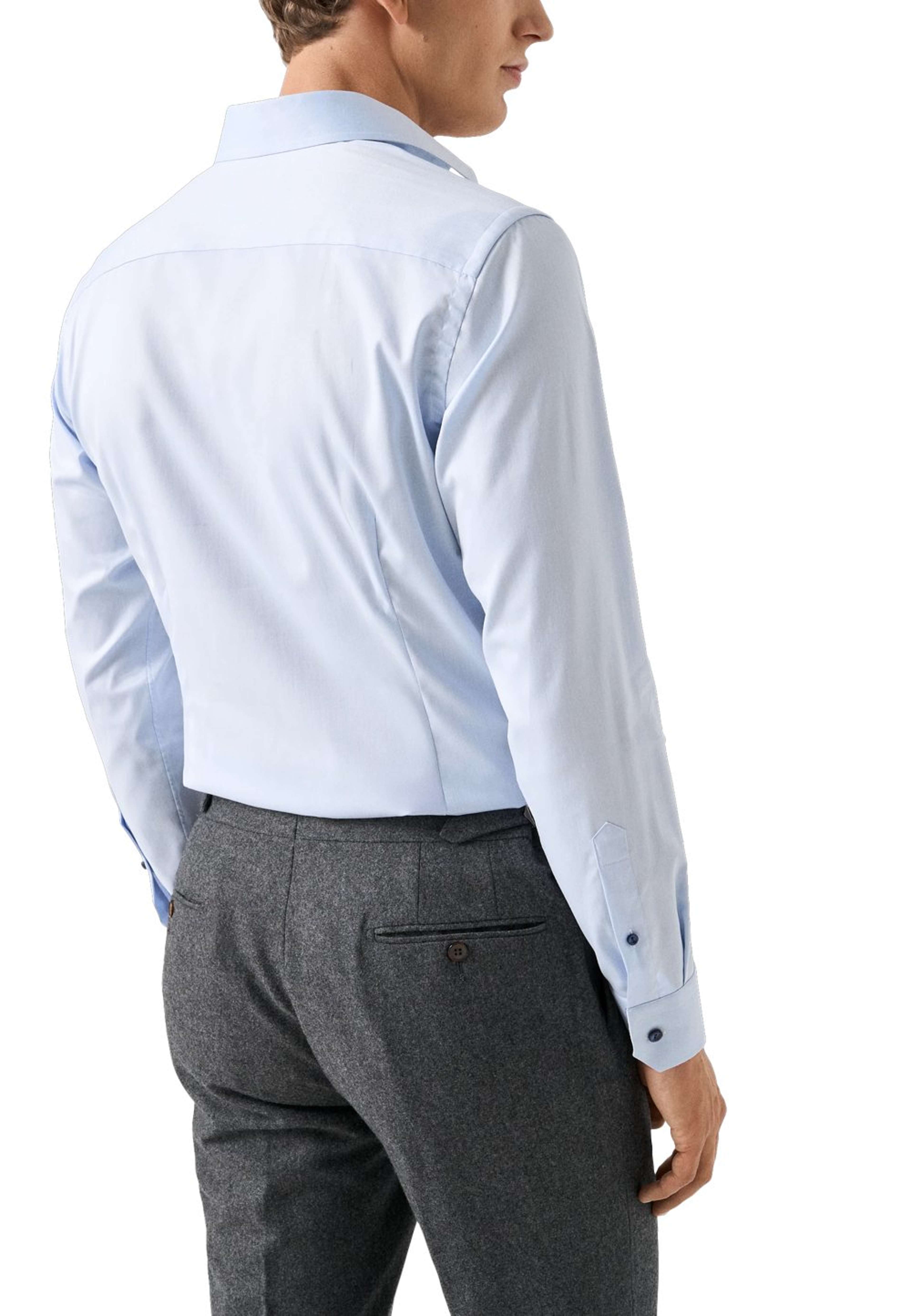 Signature Twill-skjorta Slim Fit, från Eton, i färgen light blue. Klicka för att öppna bilden i stort format