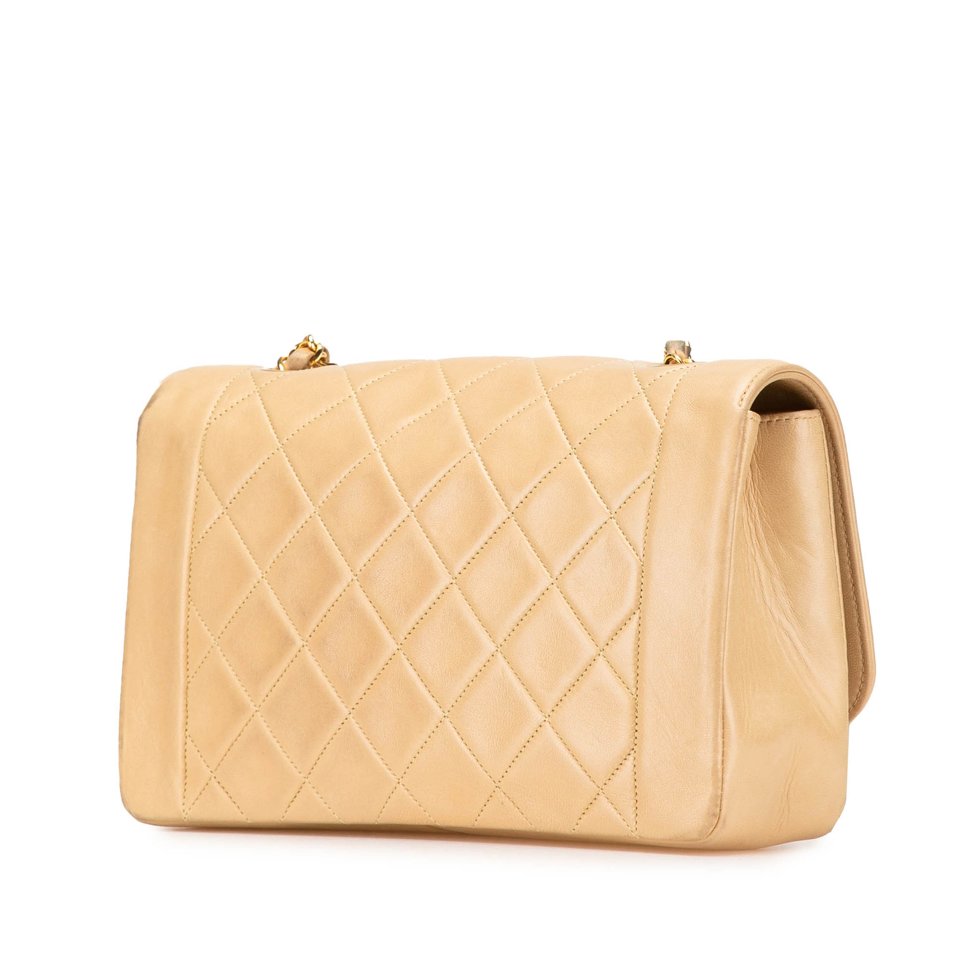 Chanel Medium Lambskin Diana Full Flap