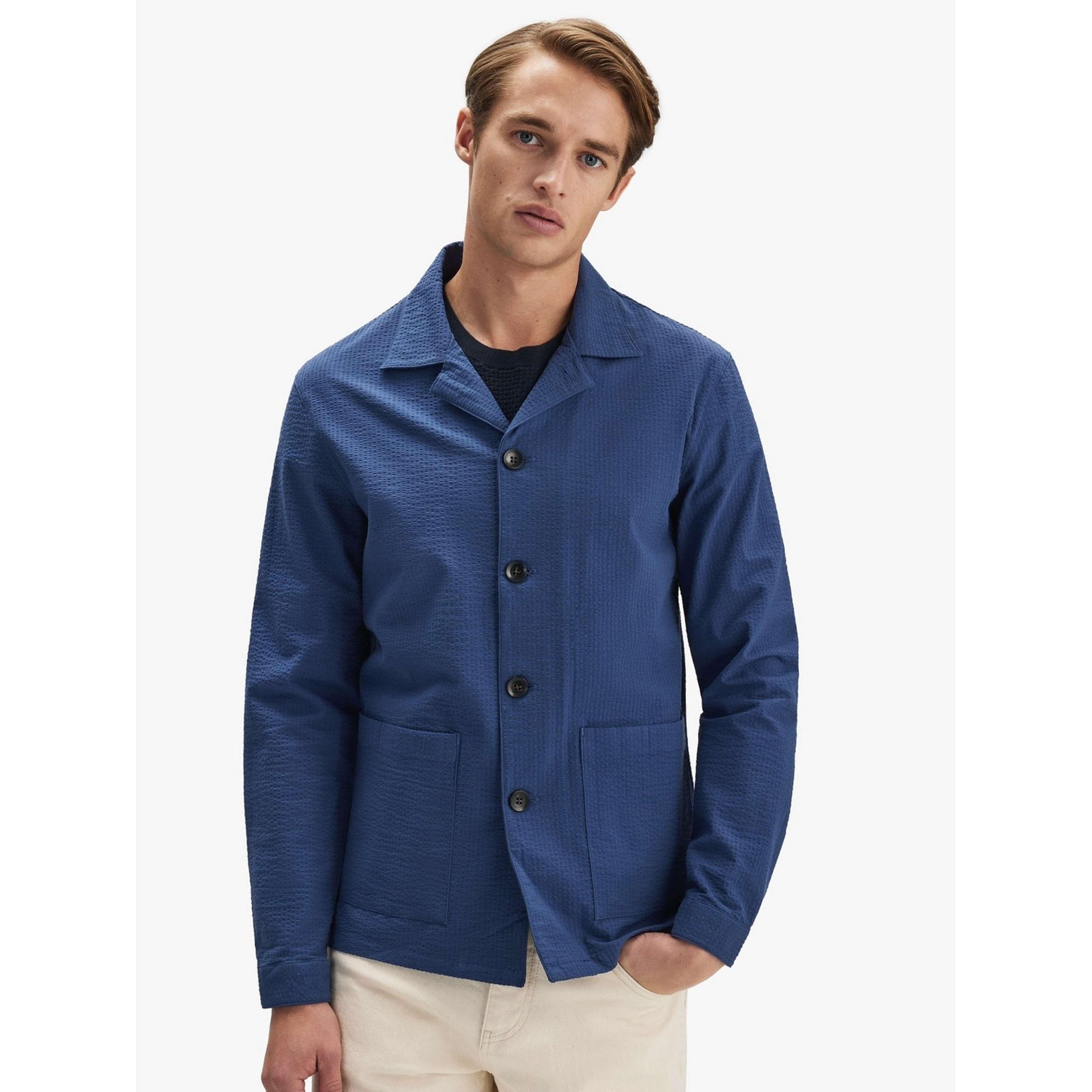 Seersucker Shirt Jacket