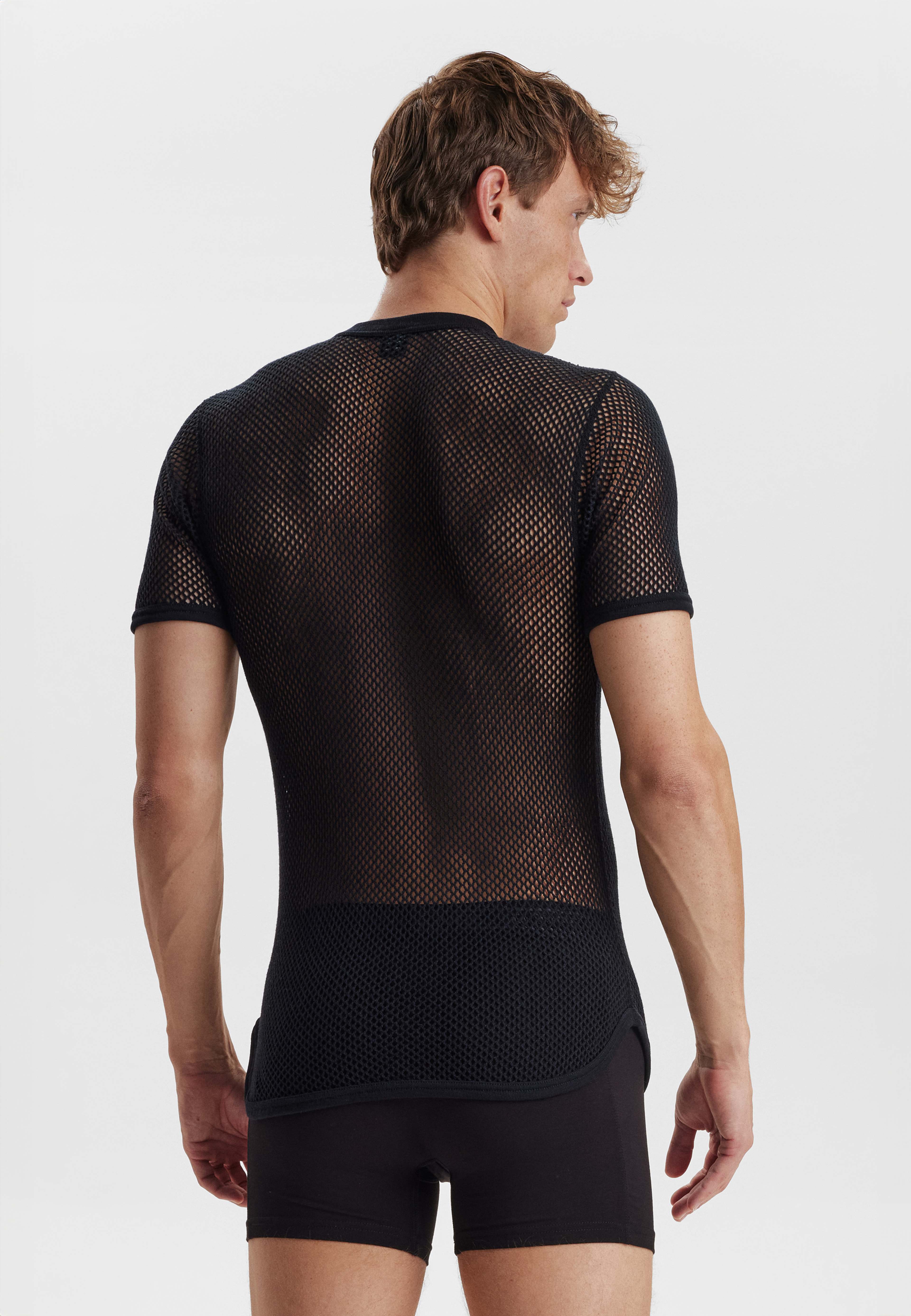 3-pack Undertröja "mesh" | Merinoull | Svart