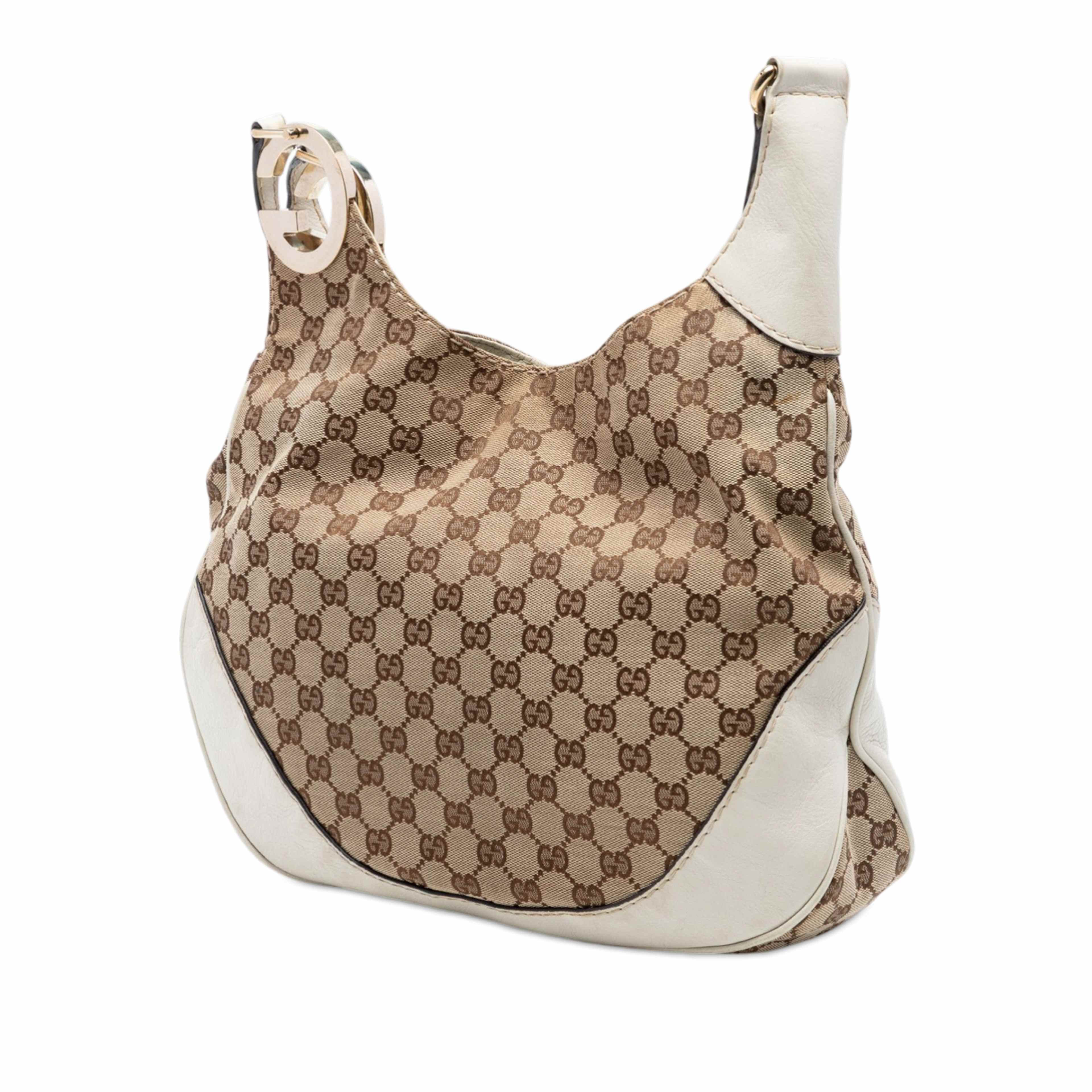 Gucci Gg Canvas Charlotte Crossbody, från Luxclusif, i färgen beige. Klicka för att öppna bilden i stort format
