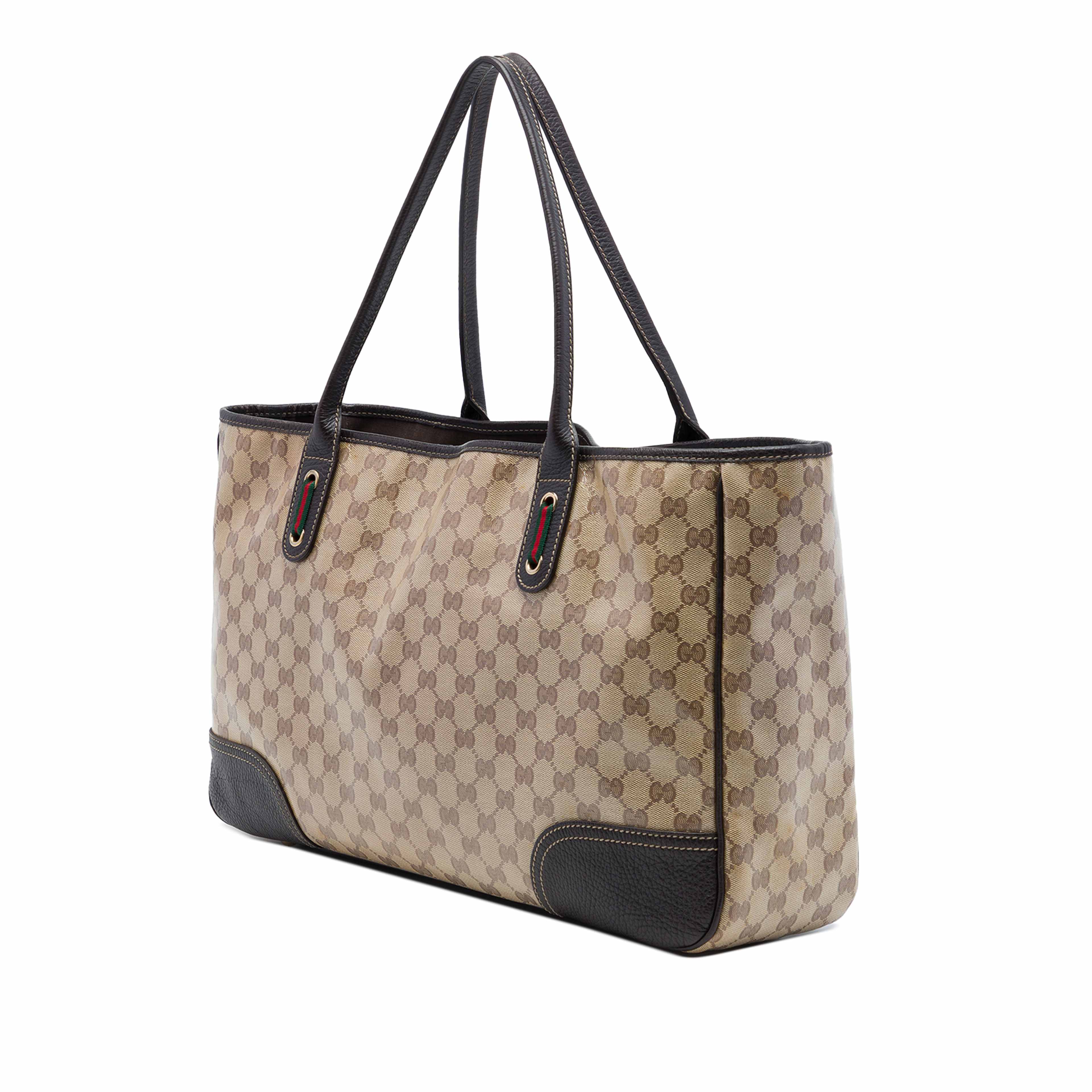 Gucci Gg Crystal Princy Tote, från Luxclusif, i färgen beige. Klicka för att öppna bilden i stort format