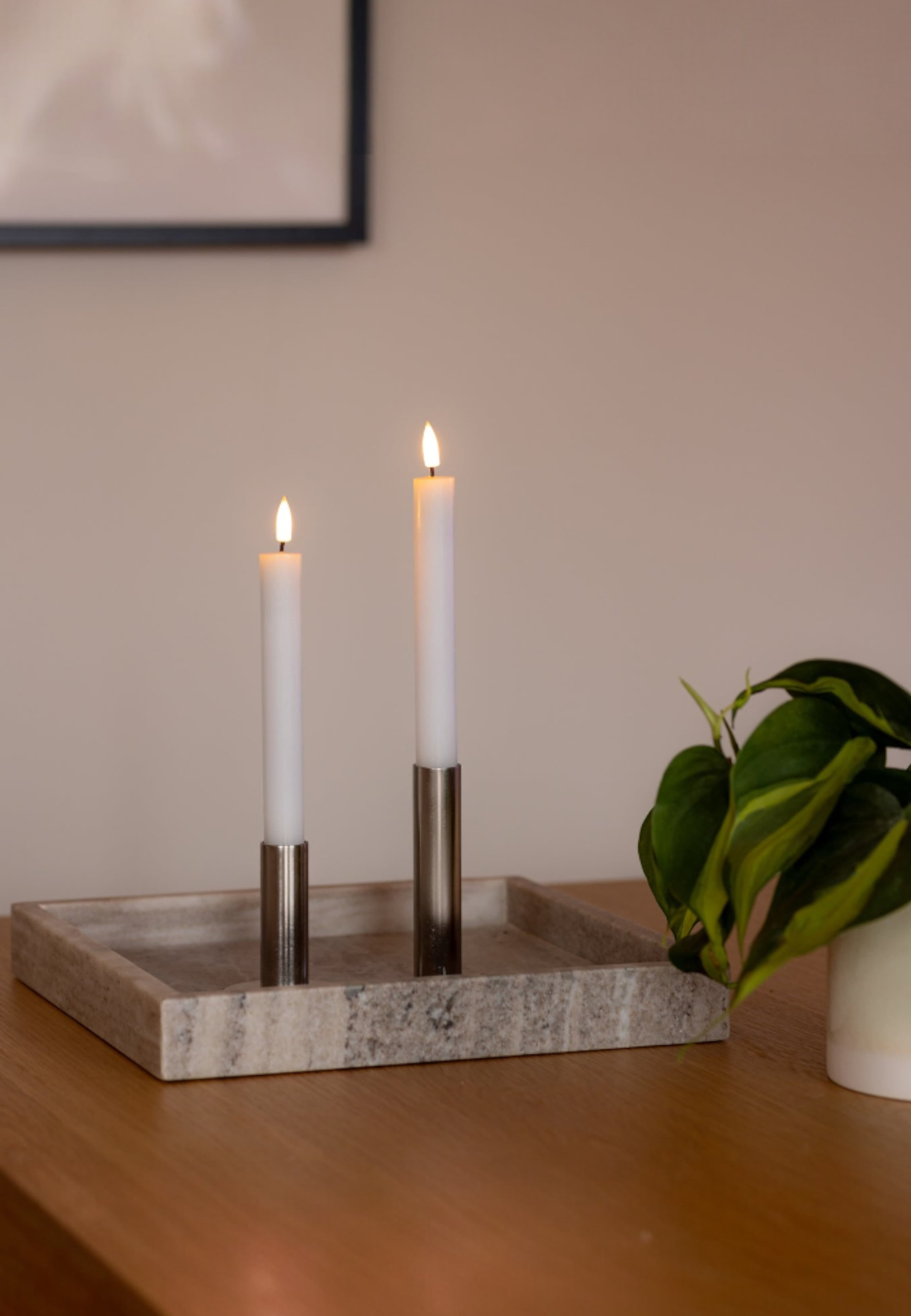 Led-konljus 16 Cm 2 St, från Led Nordic, i färgen grå. Klicka för att öppna bilden i stort format