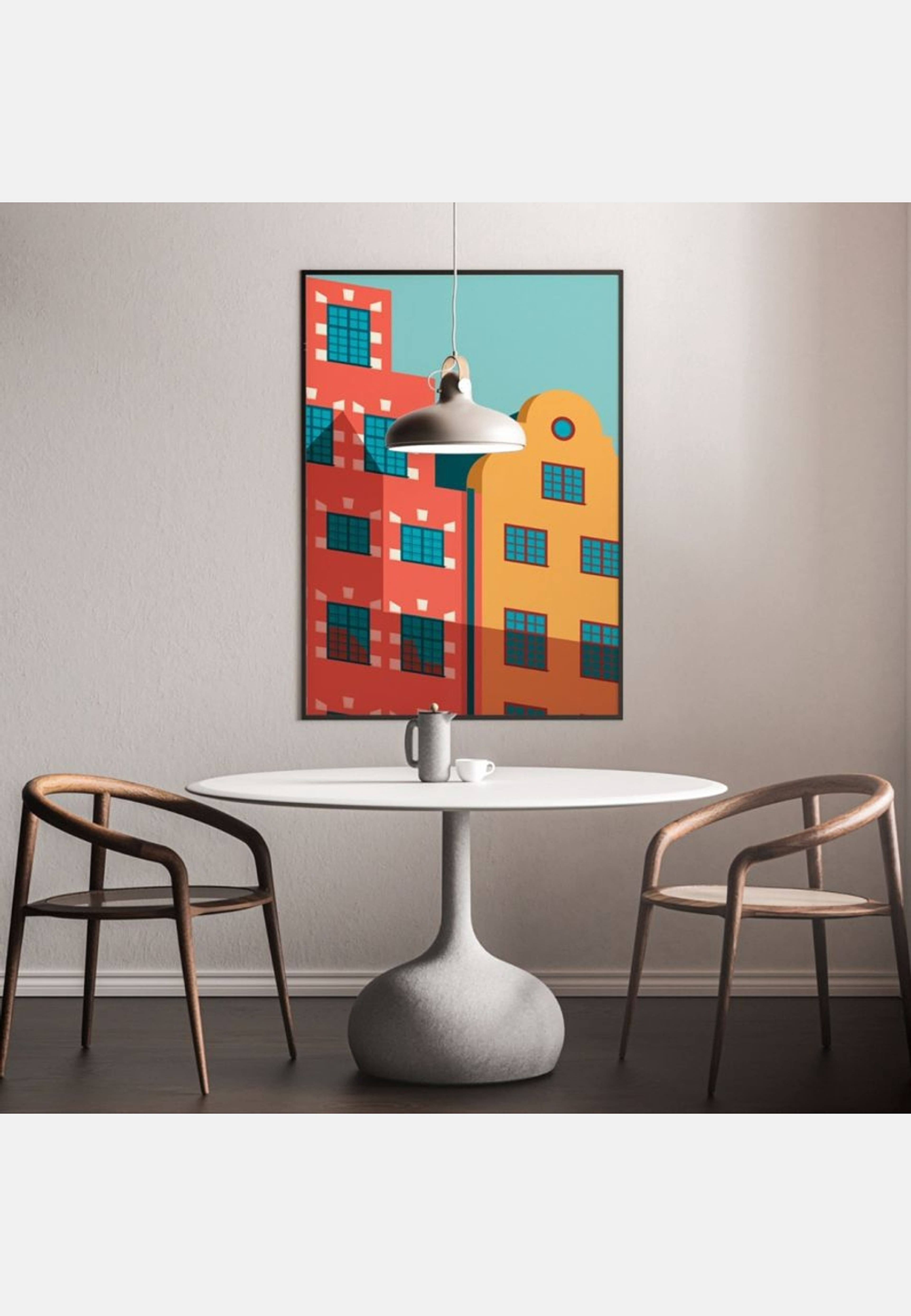 Poster Gamla Stan 50x70, från Created by Designtorget, i färgen multi. Klicka för att öppna bilden i stort format