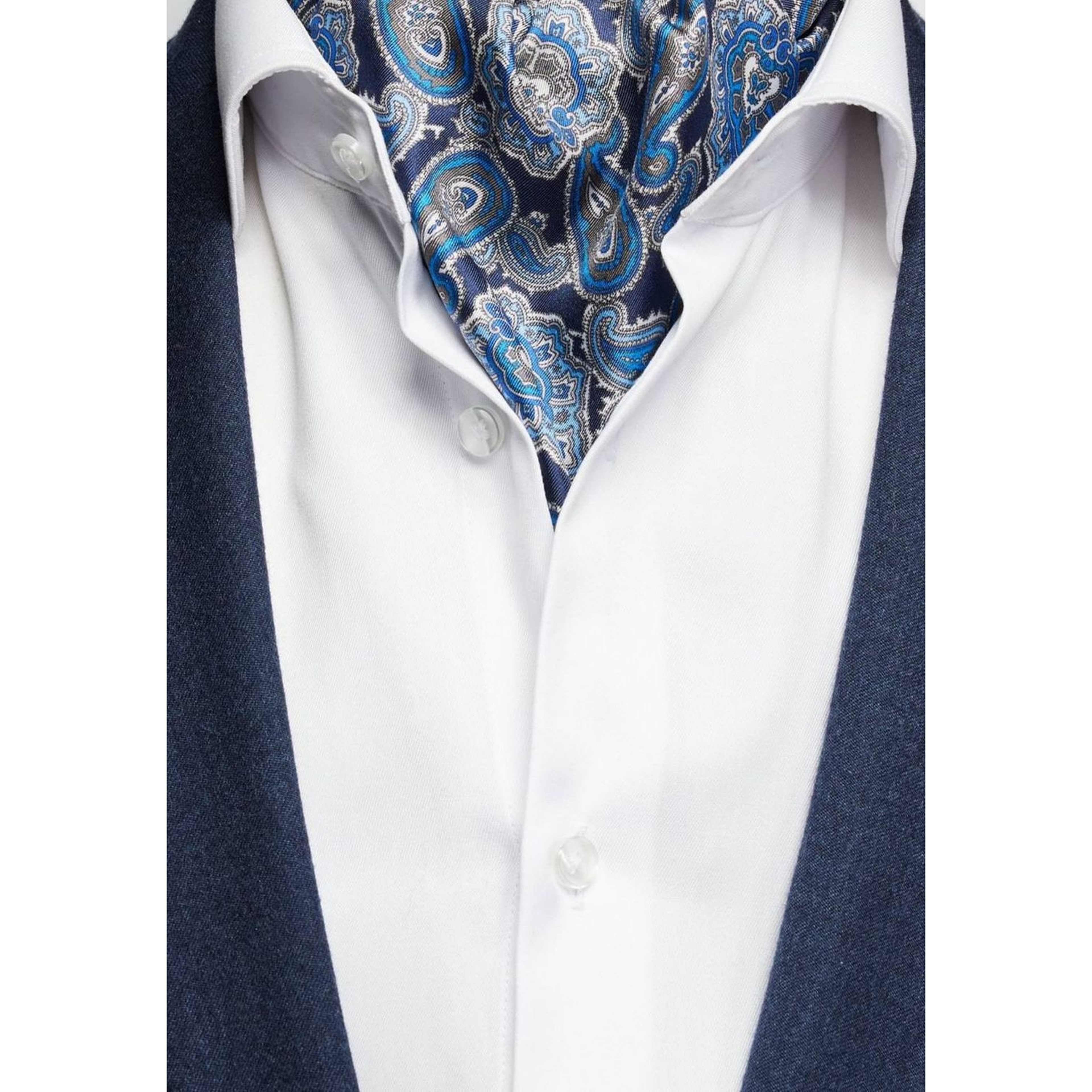 Silk Single Pointed Ascot Paisley