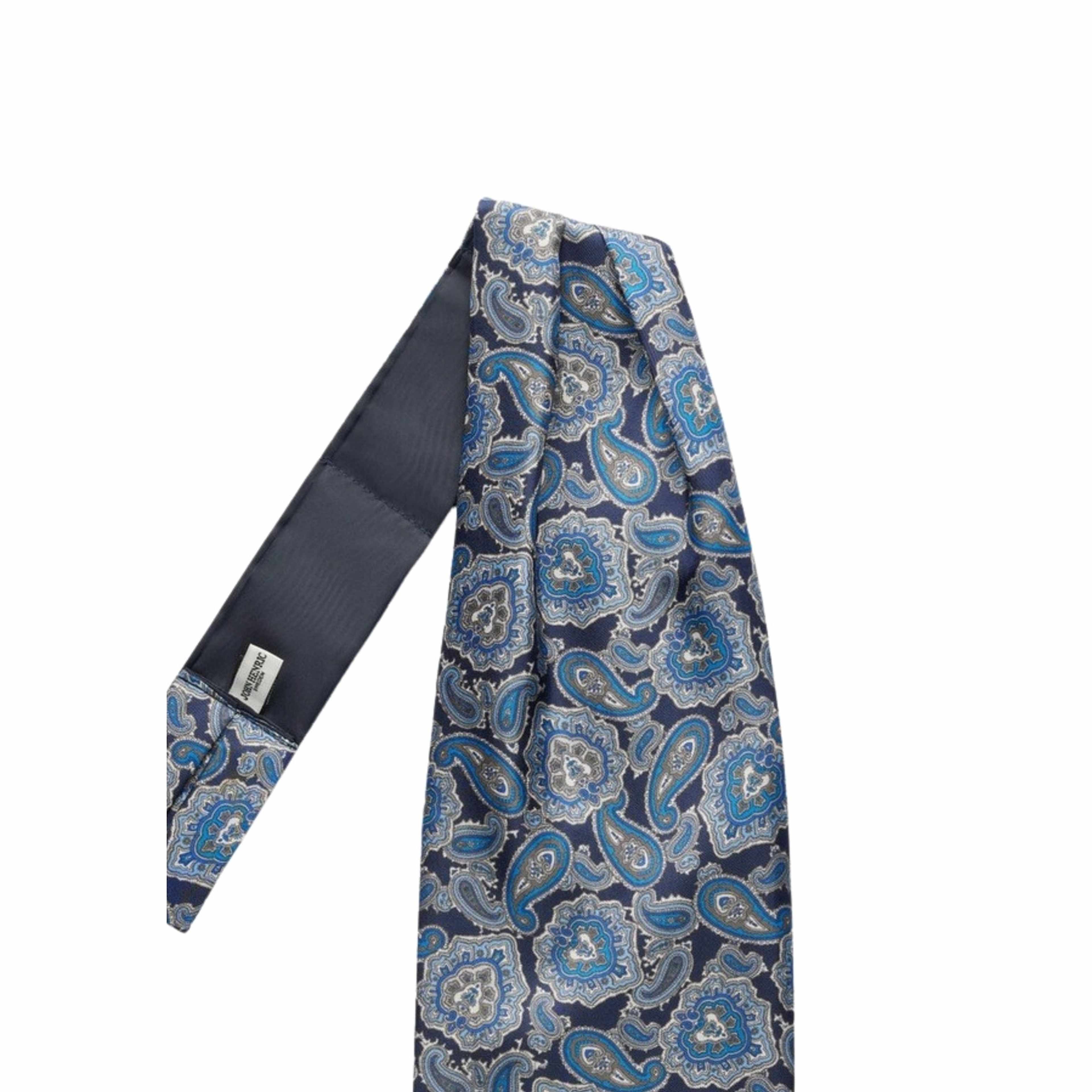Silk Single Pointed Ascot Paisley