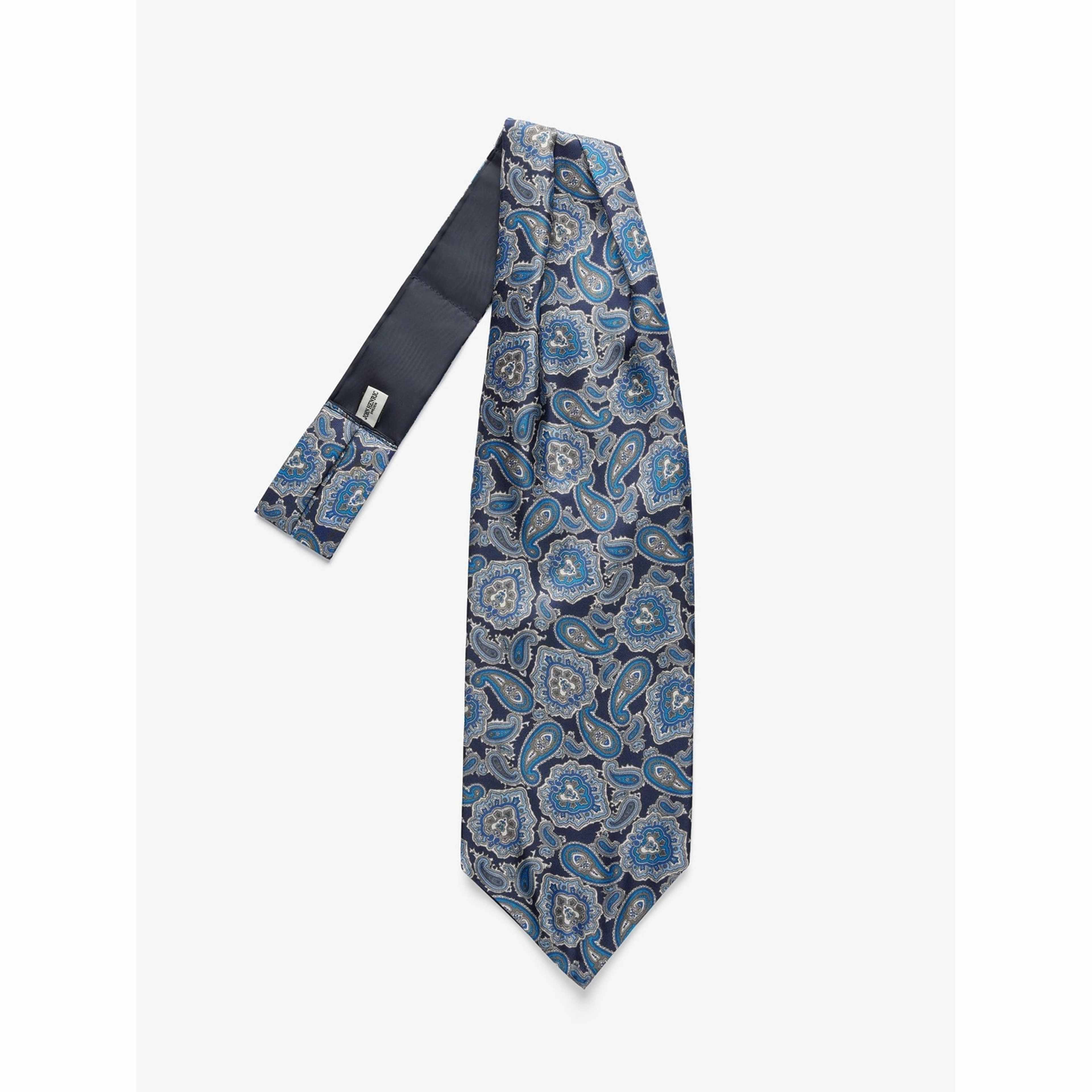 Silk Single Pointed Ascot Paisley