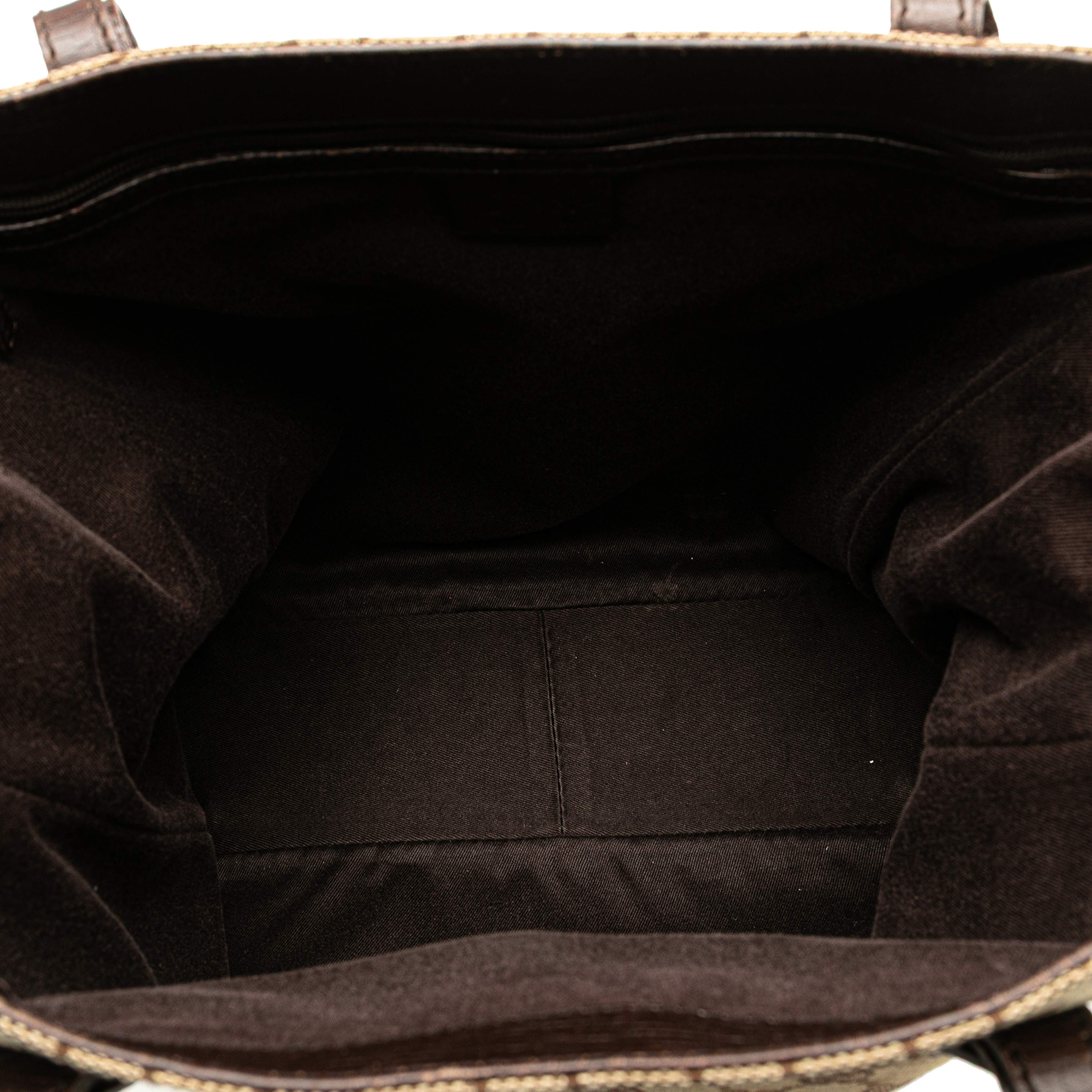 Gucci Gg Canvas Bamboo Tote, från Luxclusif, i färgen gray. Klicka för att öppna bilden i stort format