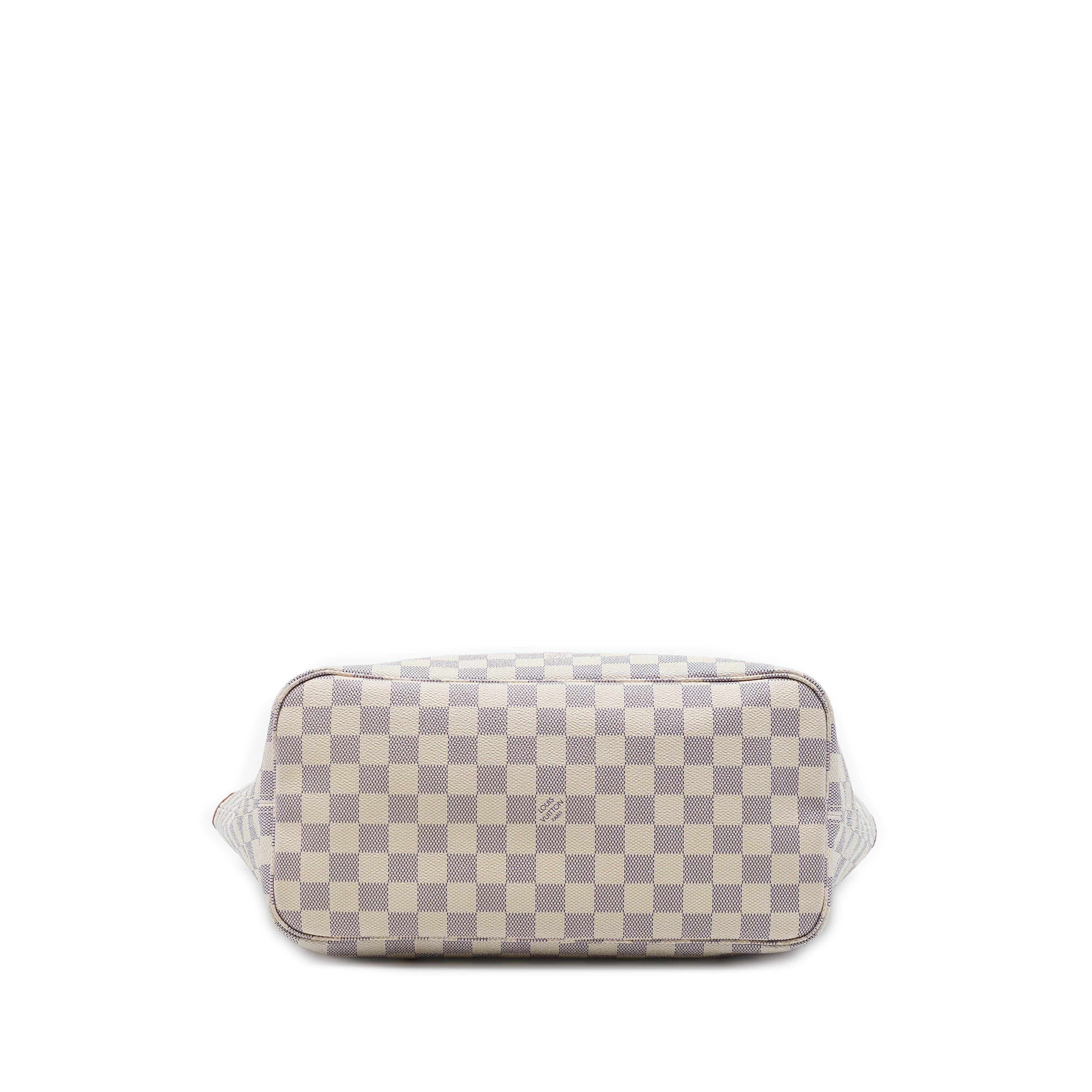 Louis Vuitton Damier Azur Neverfull Mm, från Luxclusif, i färgen vit. Klicka för att öppna bilden i stort format