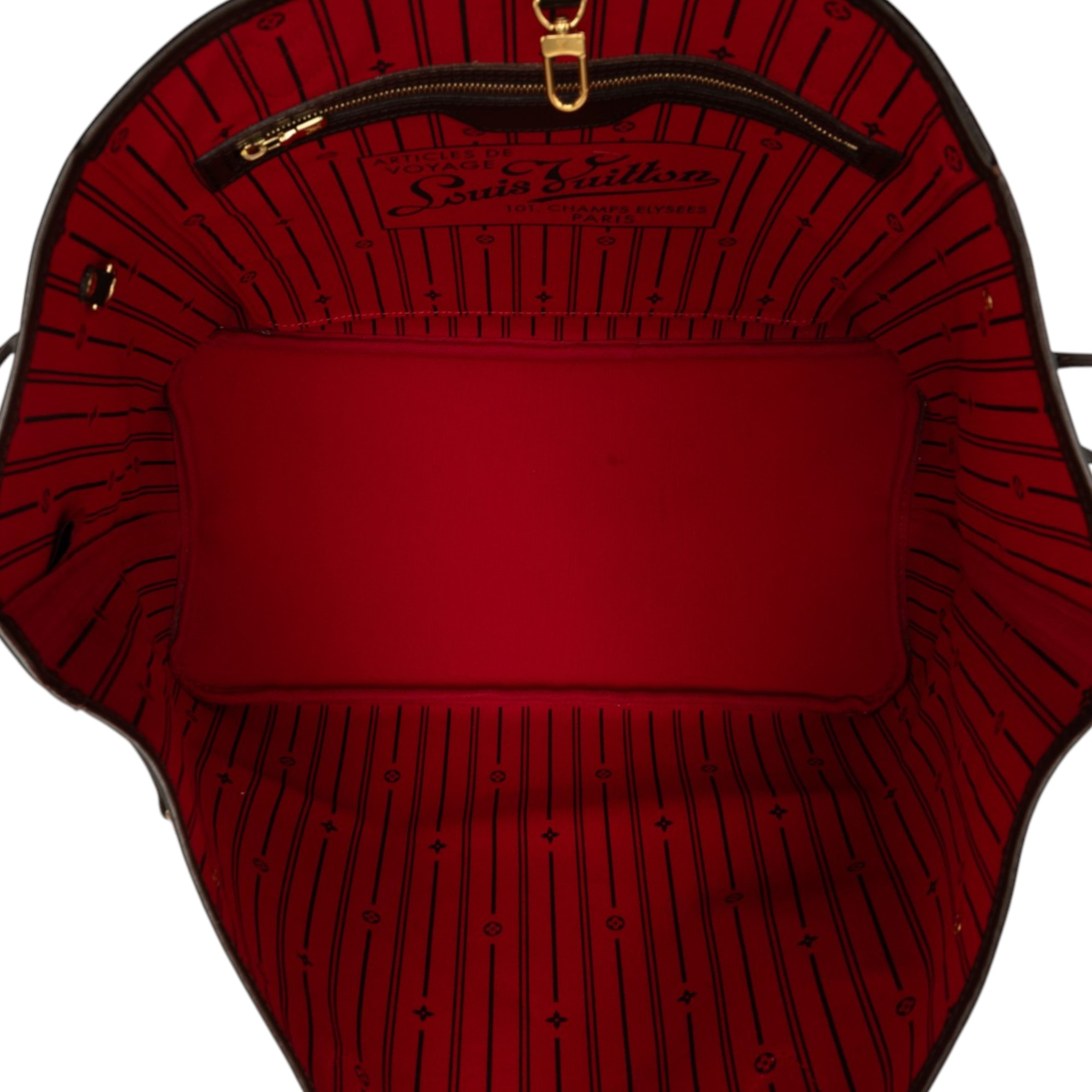 Louis Vuitton Damier Ebene Neverfull Gm, från Luxclusif, i färgen brun. Klicka för att öppna bilden i stort format