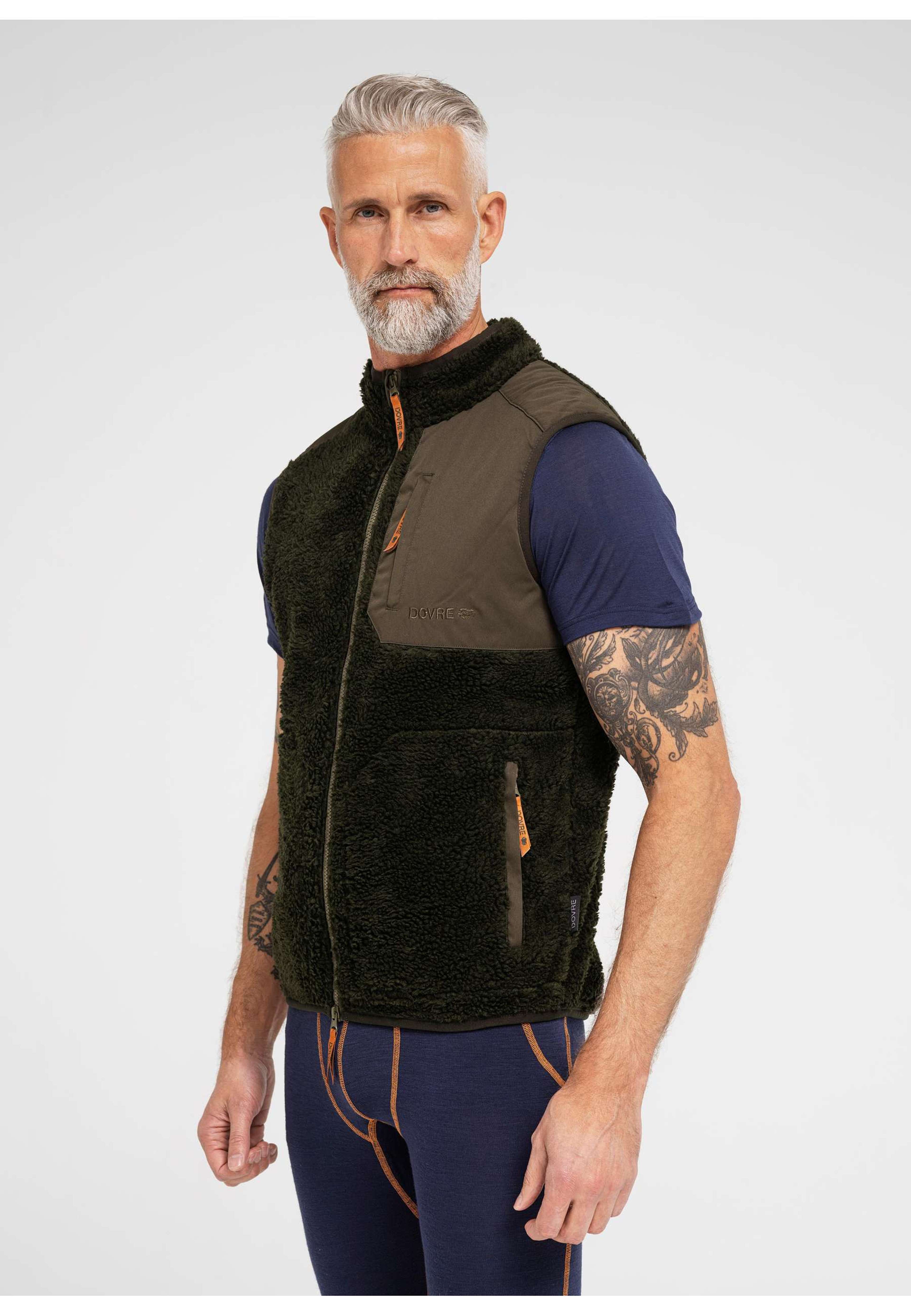Teddy Fleece Väst | Polyester | Beige