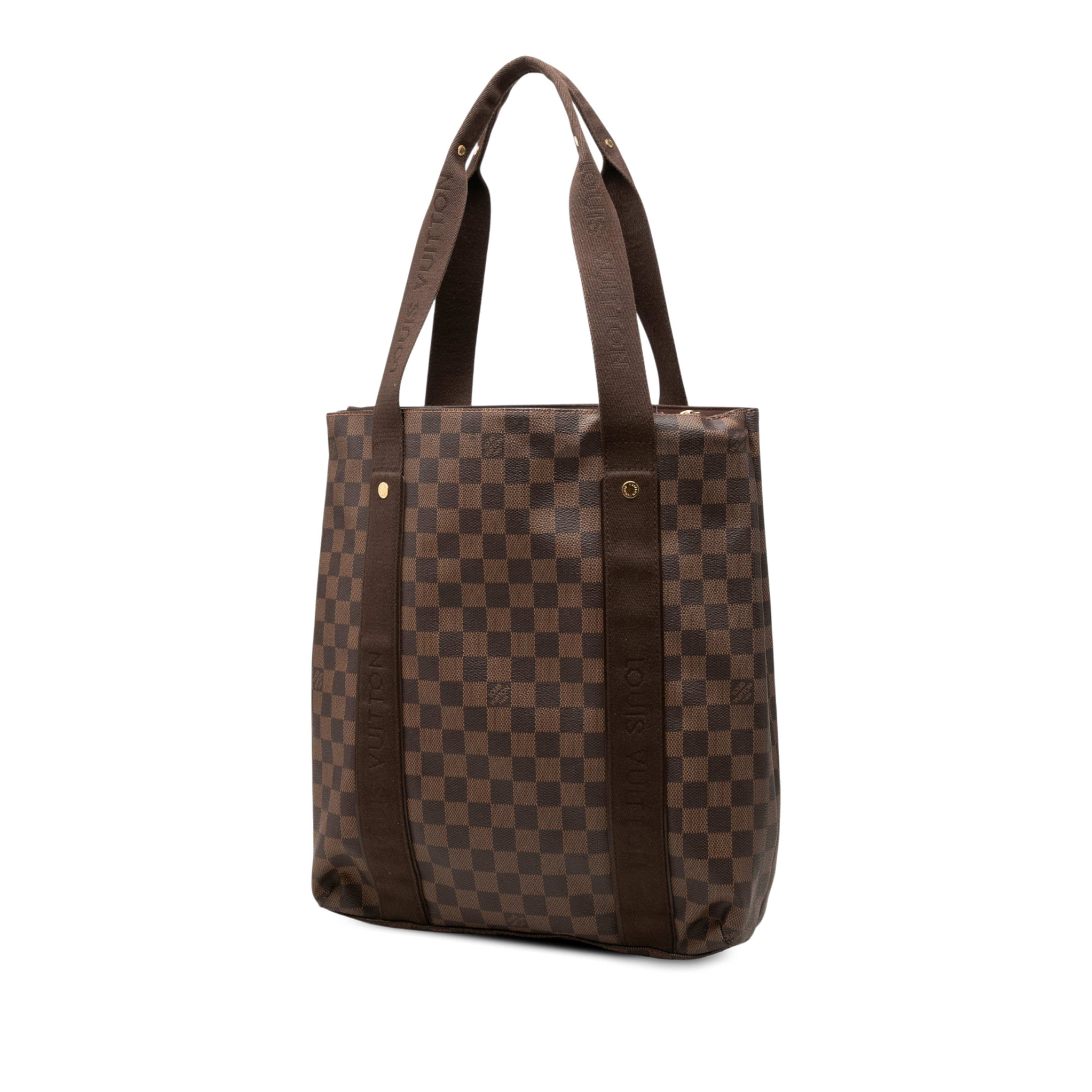 Louis Vuitton Damier Ebene Cabas Beaubourg, från Luxclusif, i färgen brun. Klicka för att öppna bilden i stort format