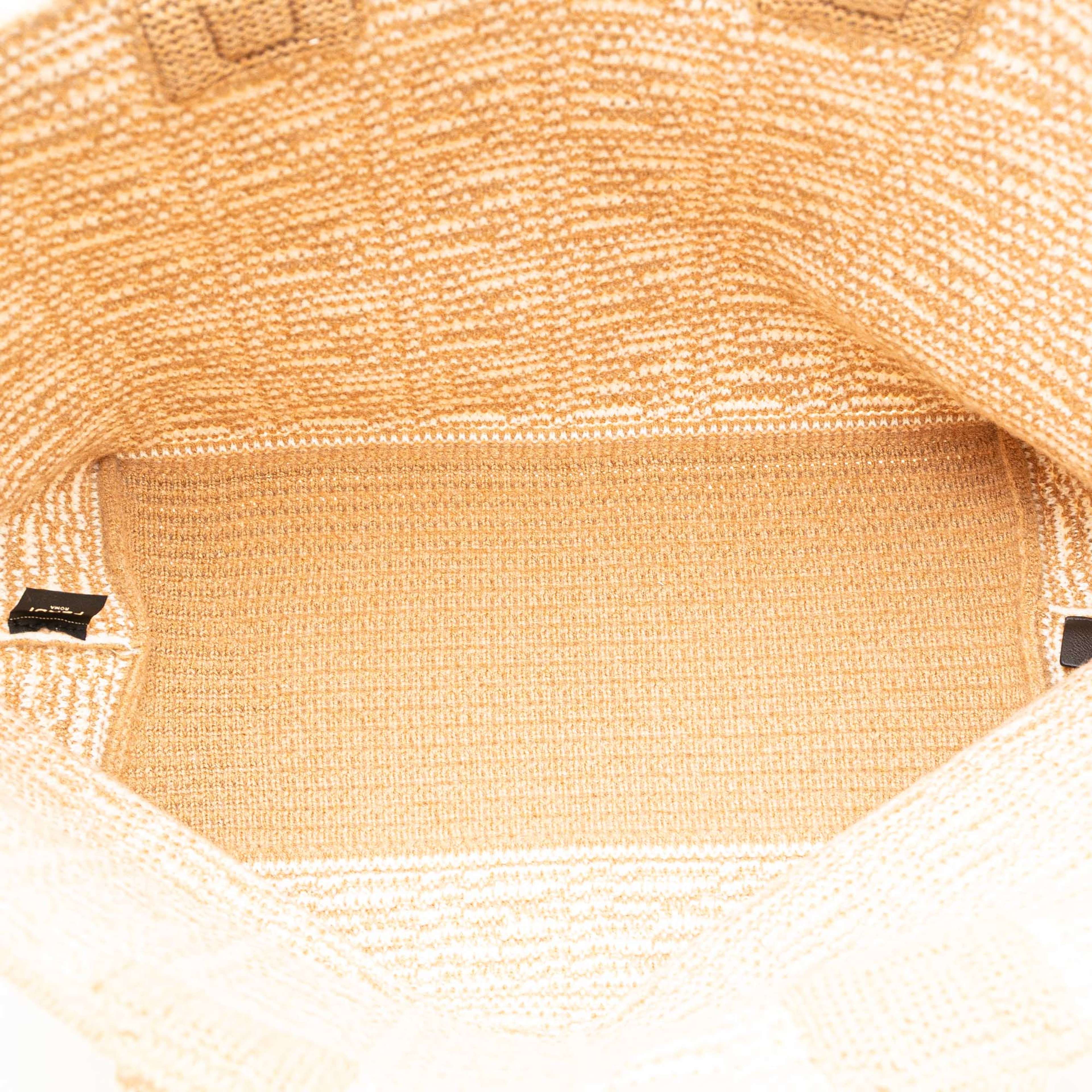Fendi Large Zucca Cashmere Shopper Tote
