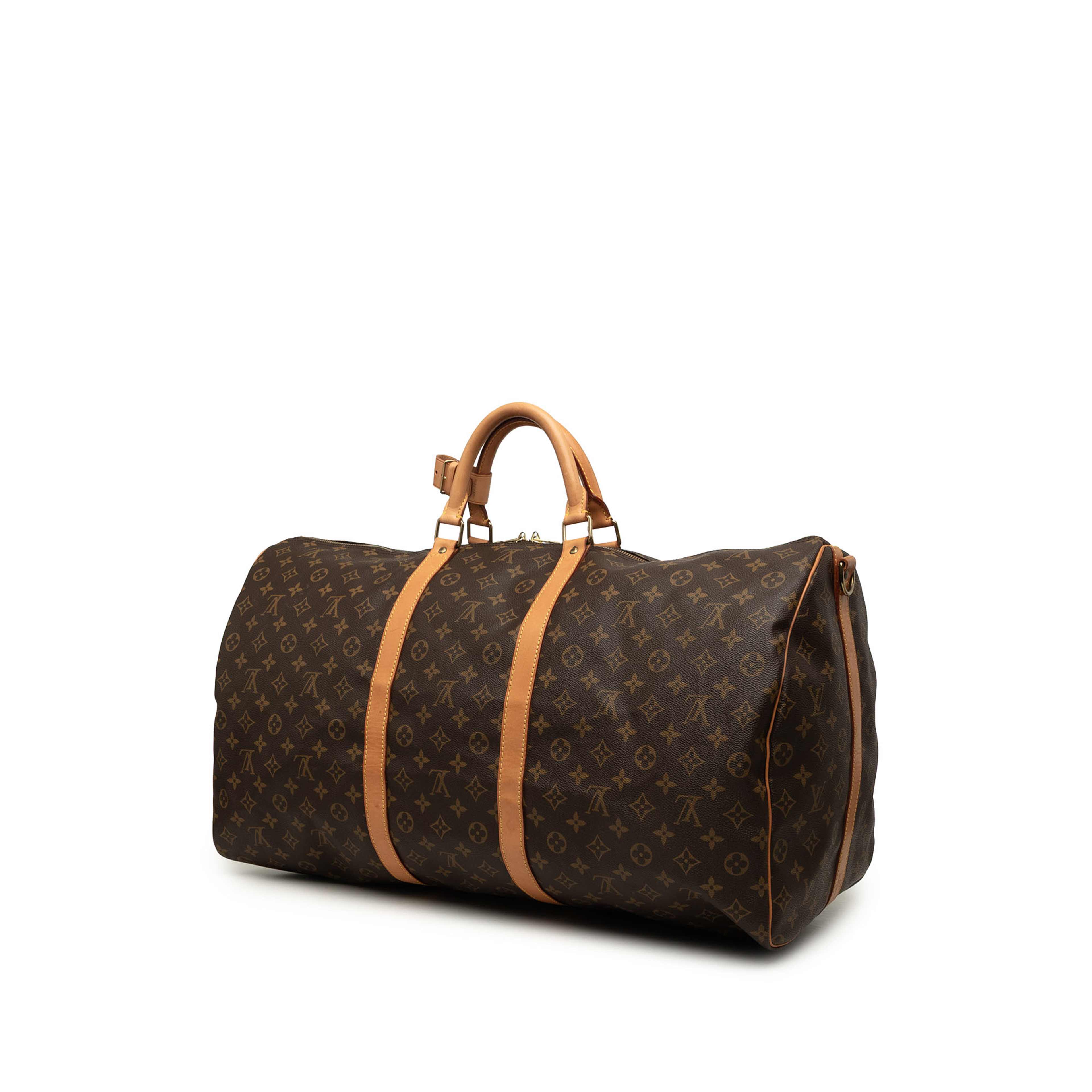 Louis Vuitton Monogram Keepall Bandouliere 60, från Luxclusif, i färgen brun. Klicka för att öppna bilden i stort format