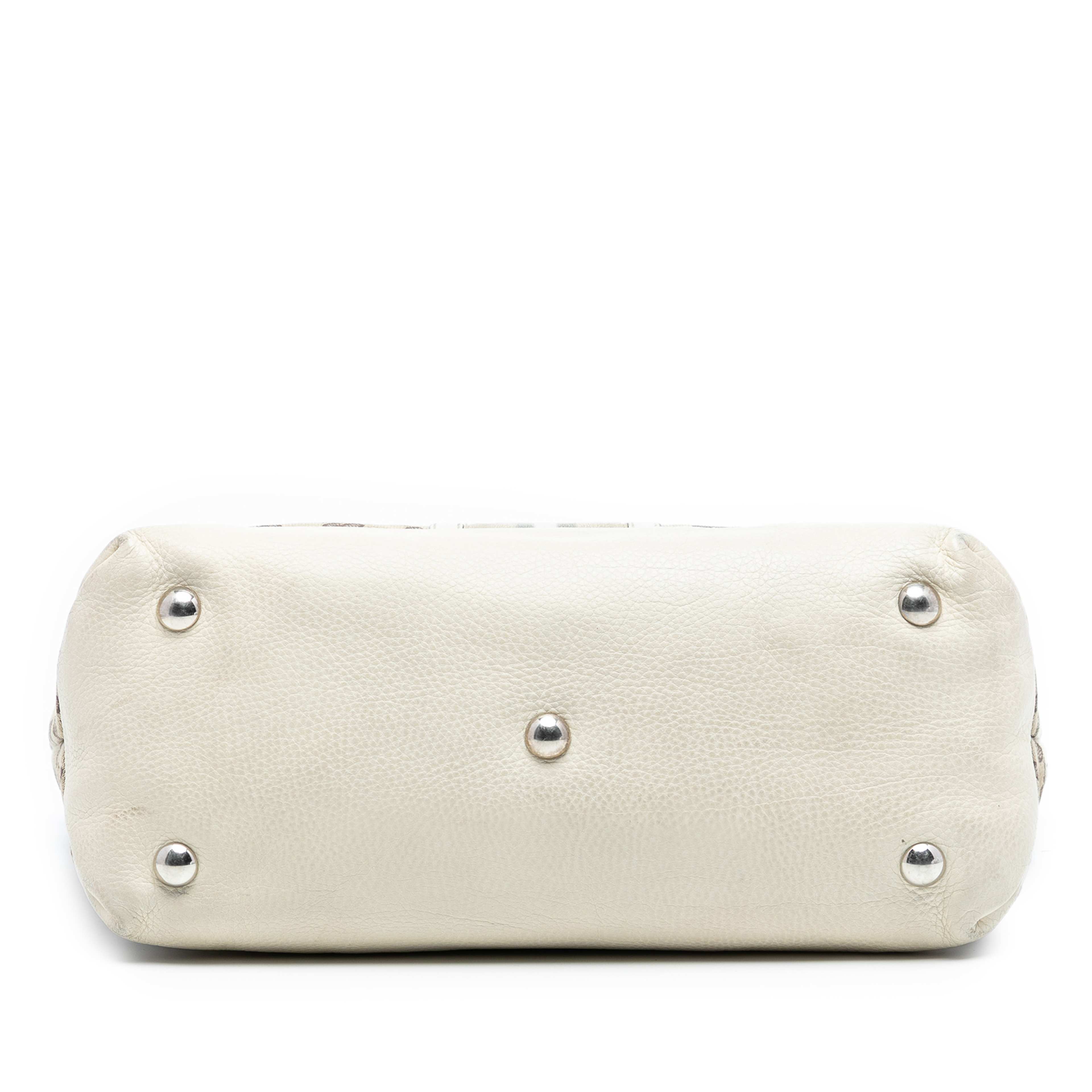 Gucci Gg Canvas Web Sunset Tote, från Luxclusif, i färgen beige. Klicka för att öppna bilden i stort format