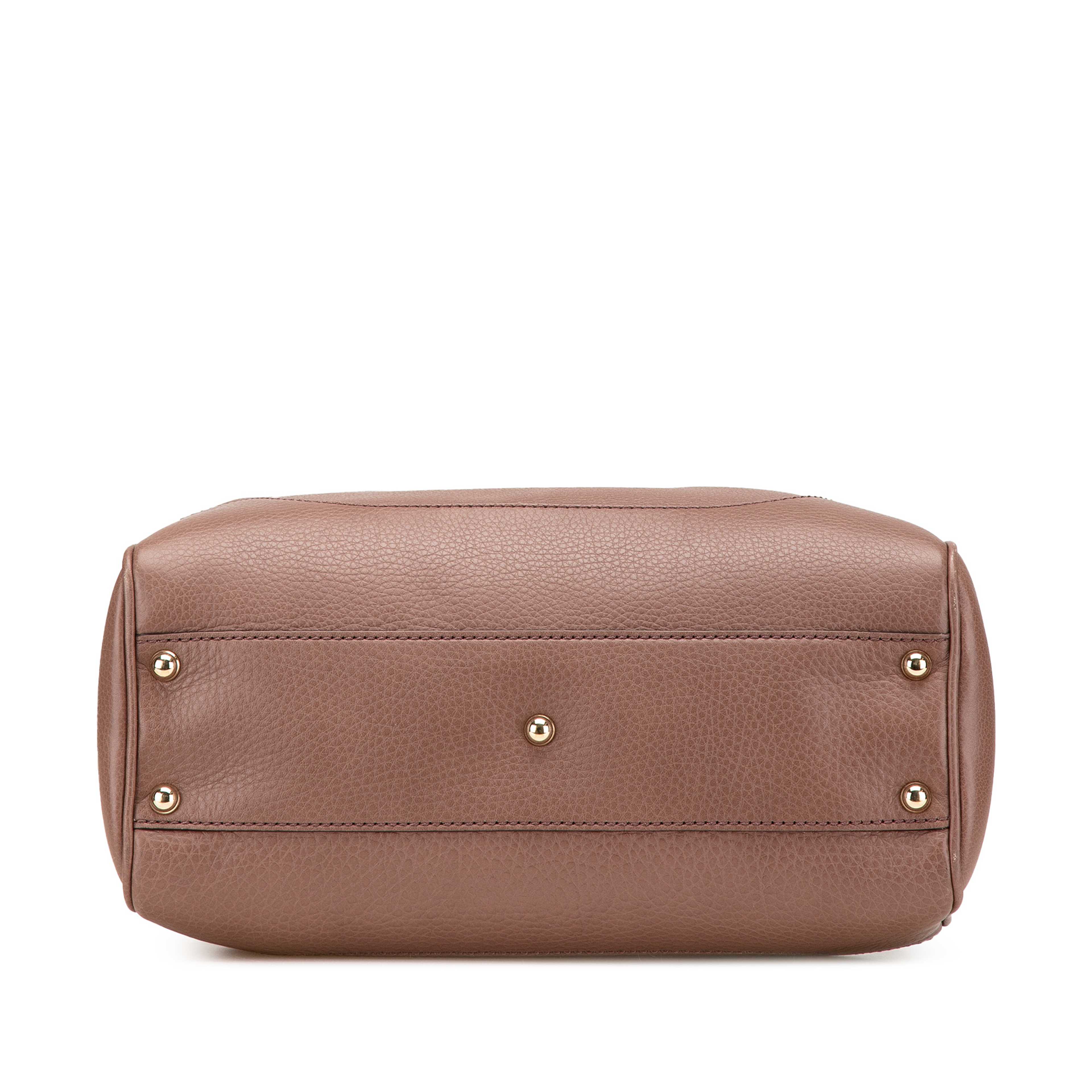 Gucci Small Pebbled Calfskin Diana Bamboo Top Handle Tote