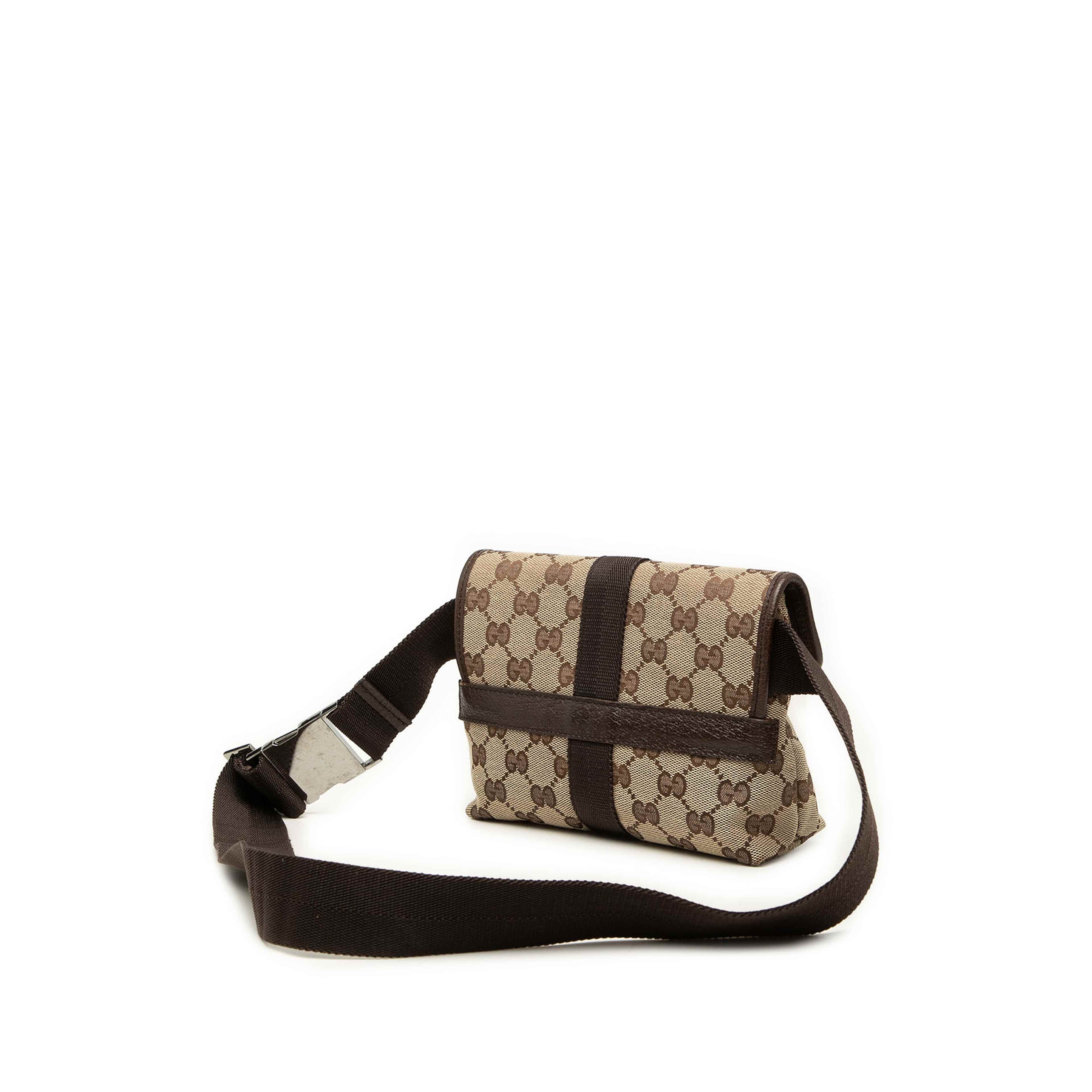 Gucci Gg Canvas Belt Bag, från Luxclusif, i färgen beige. Klicka för att öppna bilden i stort format