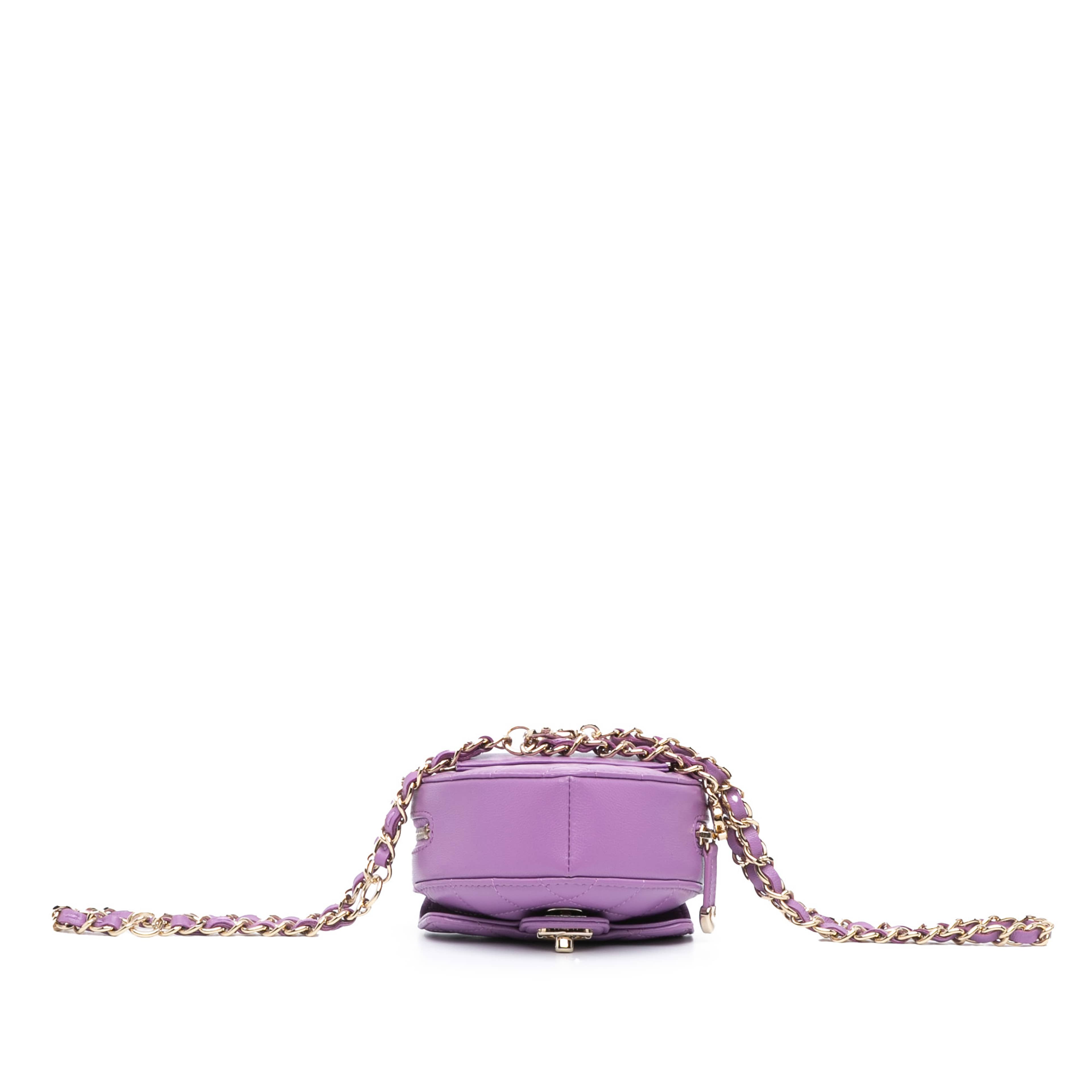 Chanel Mini Lambskin Cc In Love Heart Belt Bag