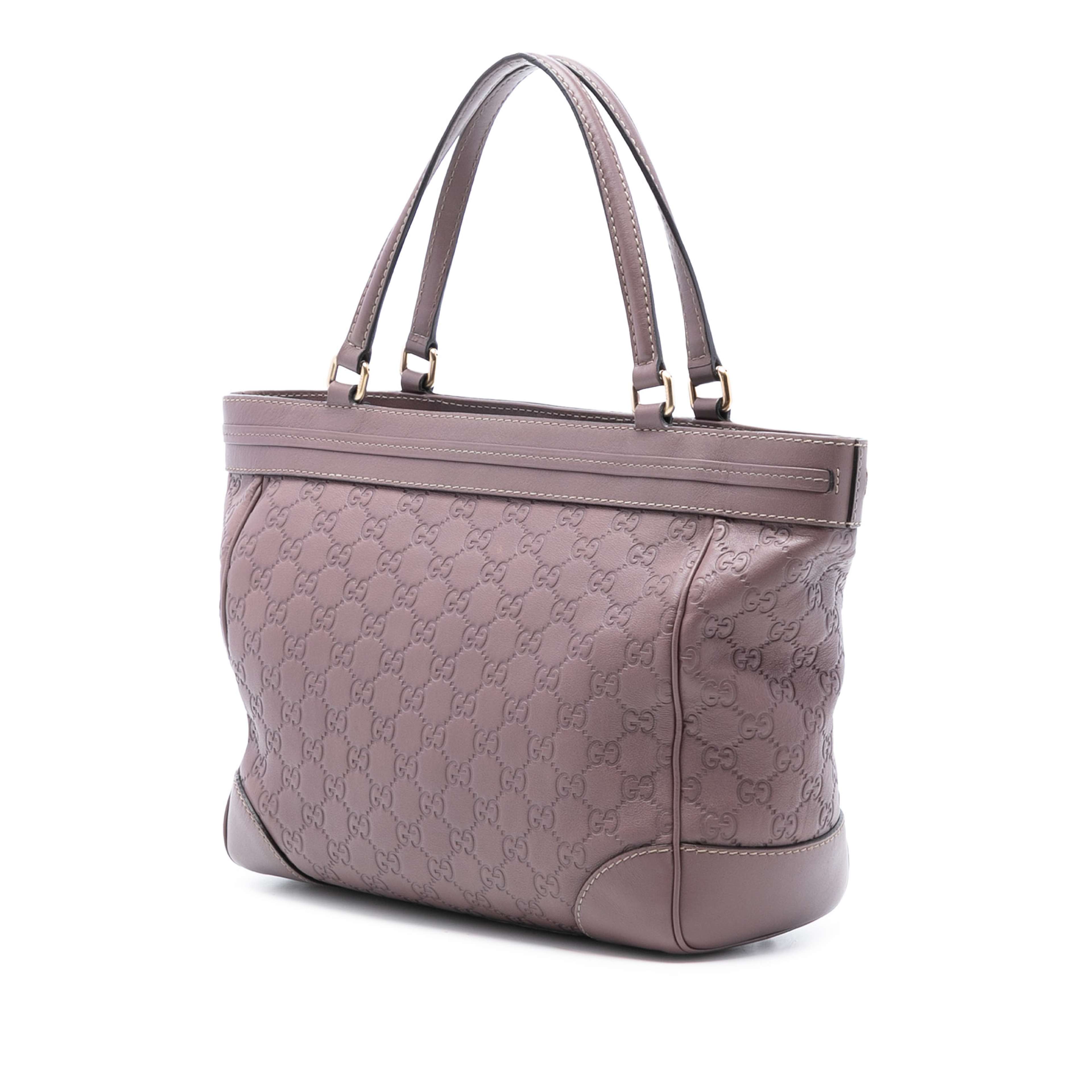 Gucci Guccissima Mayfair Tote, från Luxclusif, i färgen purple. Klicka för att öppna bilden i stort format