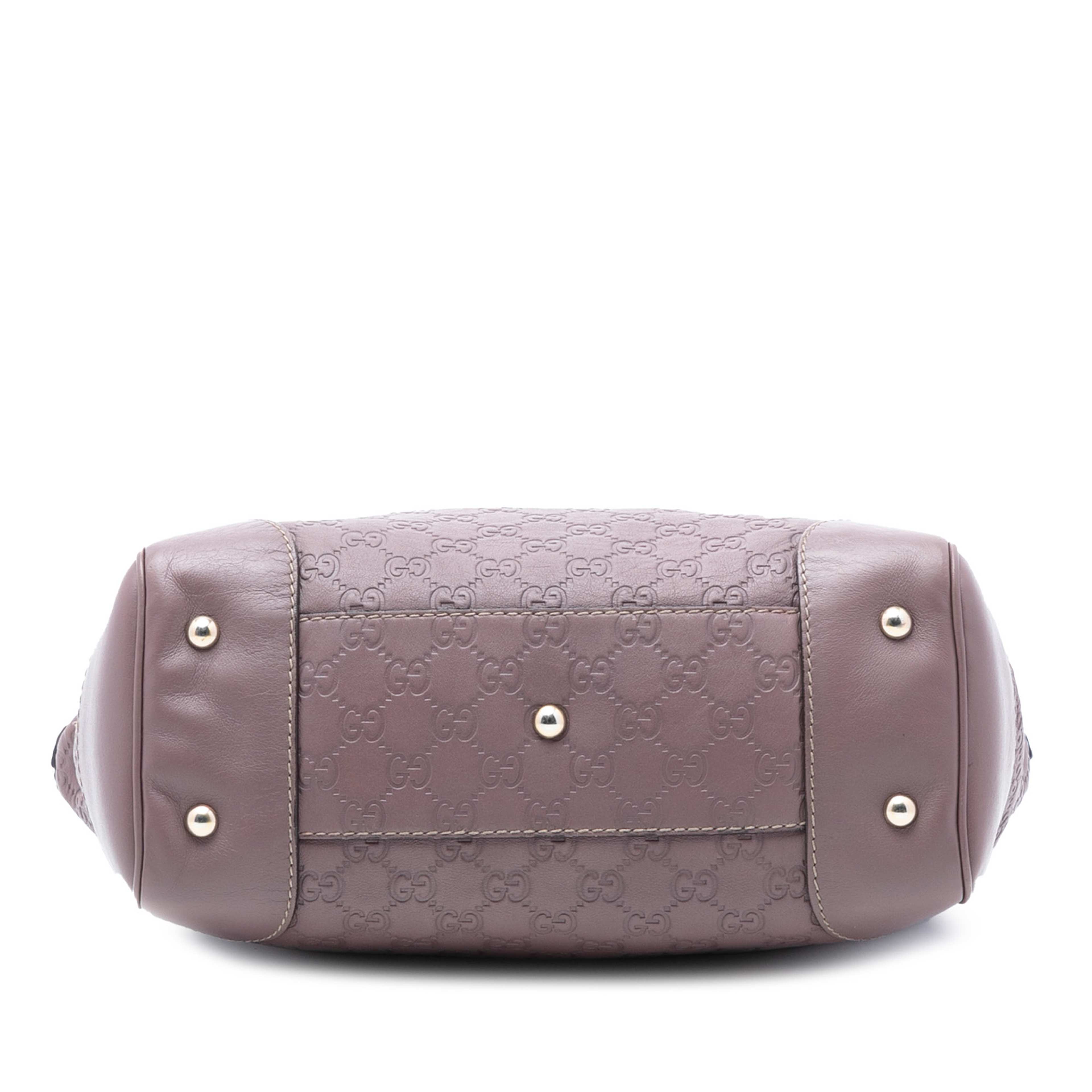 Gucci Guccissima Mayfair Tote, från Luxclusif, i färgen purple. Klicka för att öppna bilden i stort format