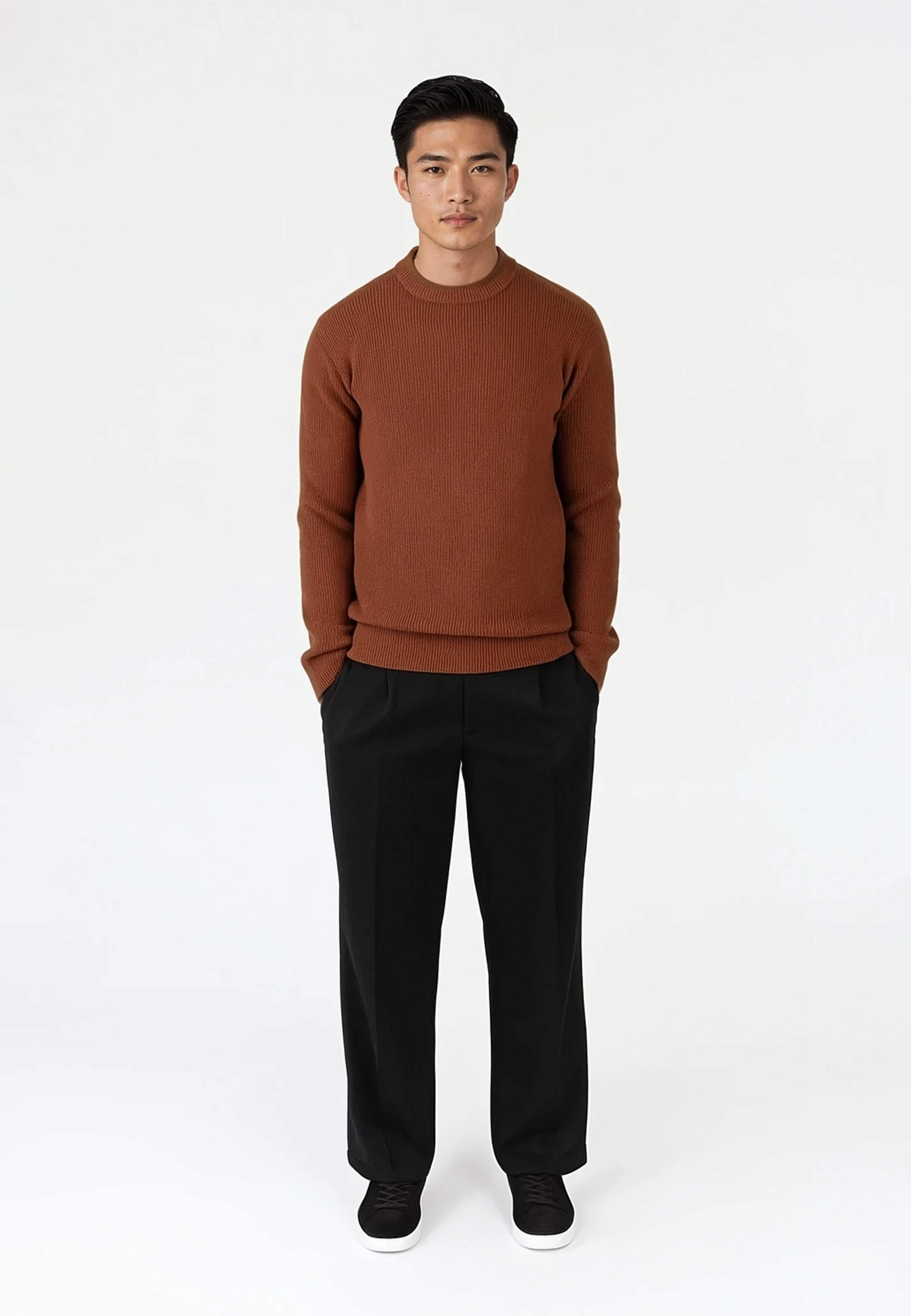 Eddie Knitted Sweater, från Ciszere, i färgen orange. Klicka för att öppna bilden i stort format