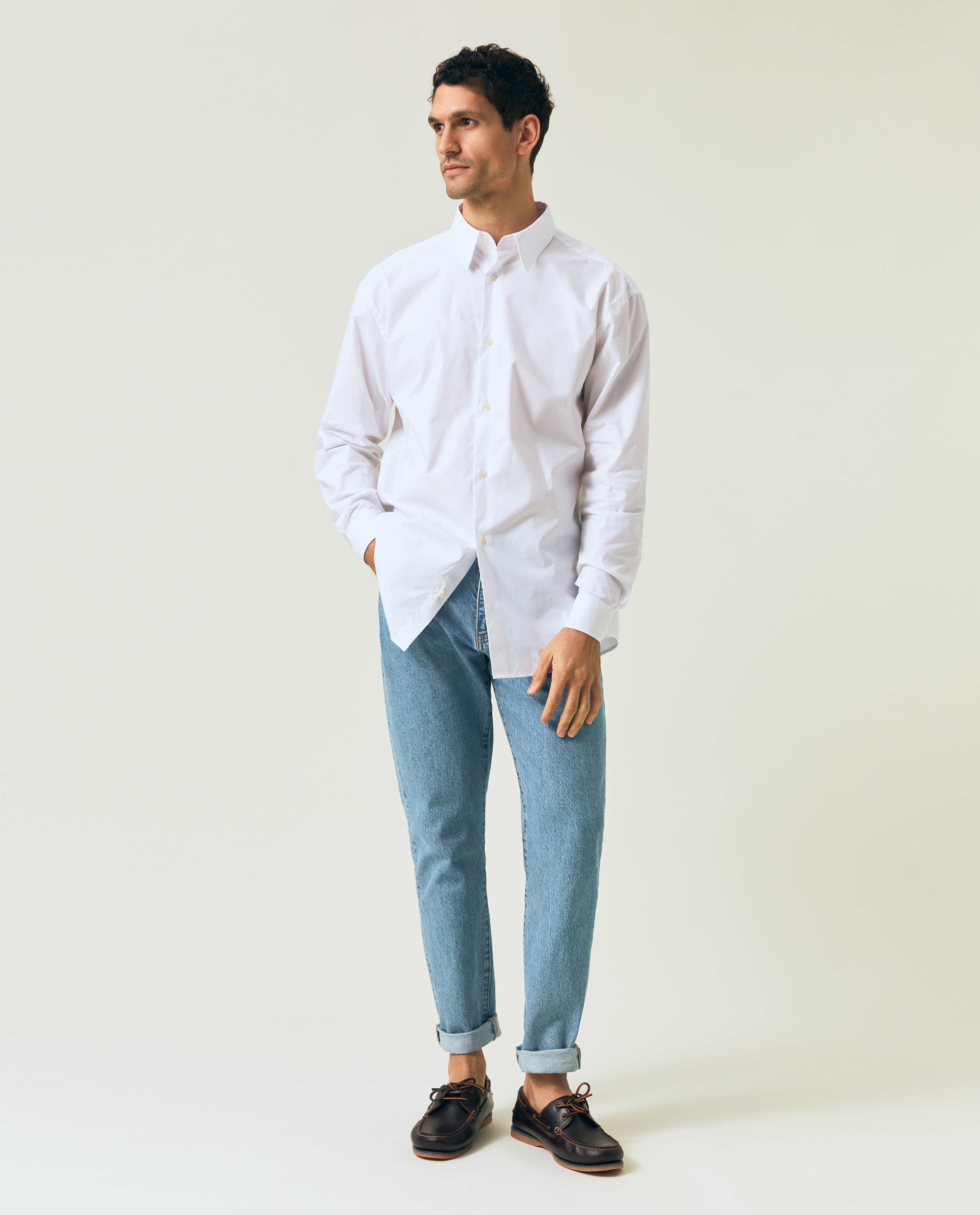 Loose Crisp Cotton Shirt