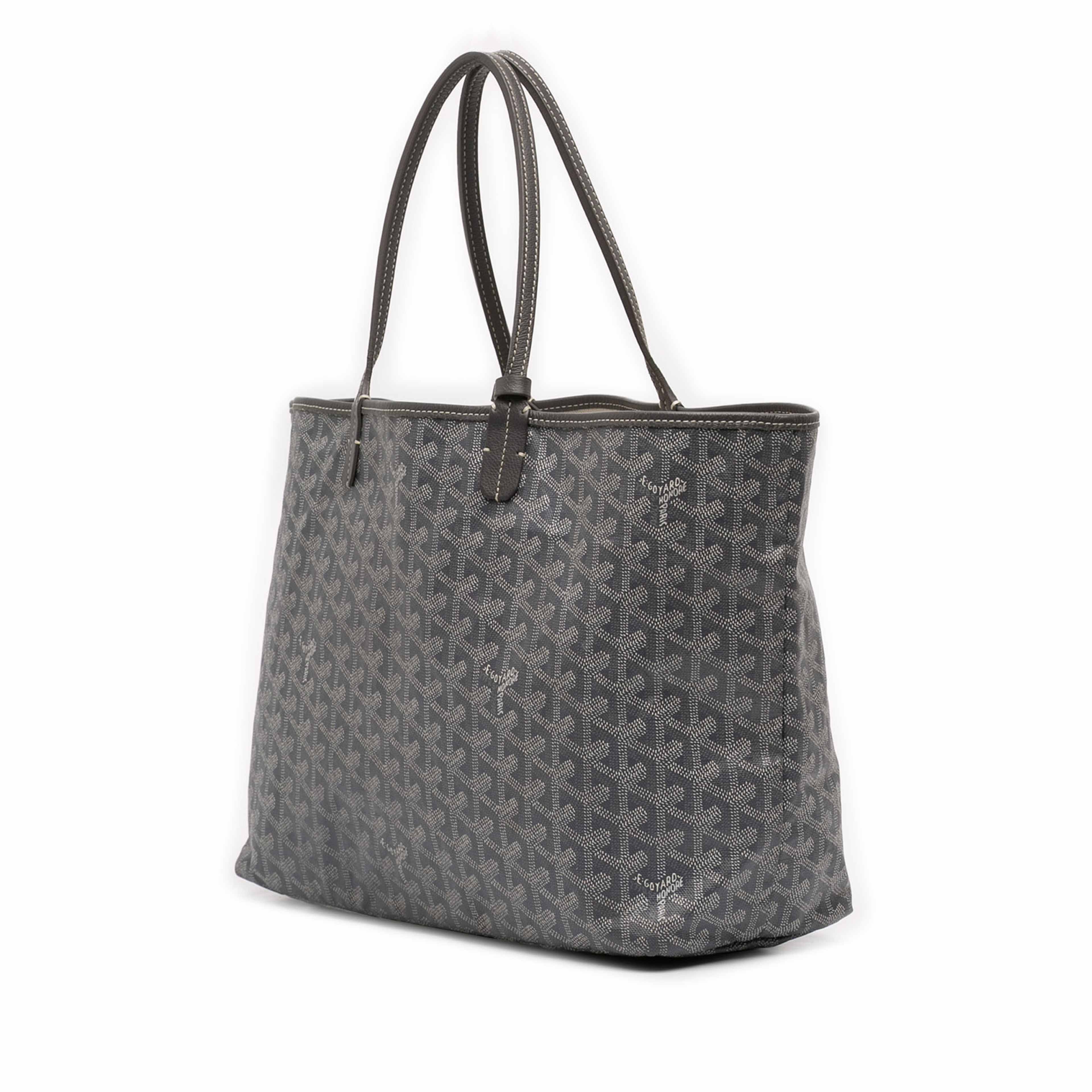 Goyard Goyardine Saint Louis Pm, från Luxclusif, i färgen grå. Klicka för att öppna bilden i stort format
