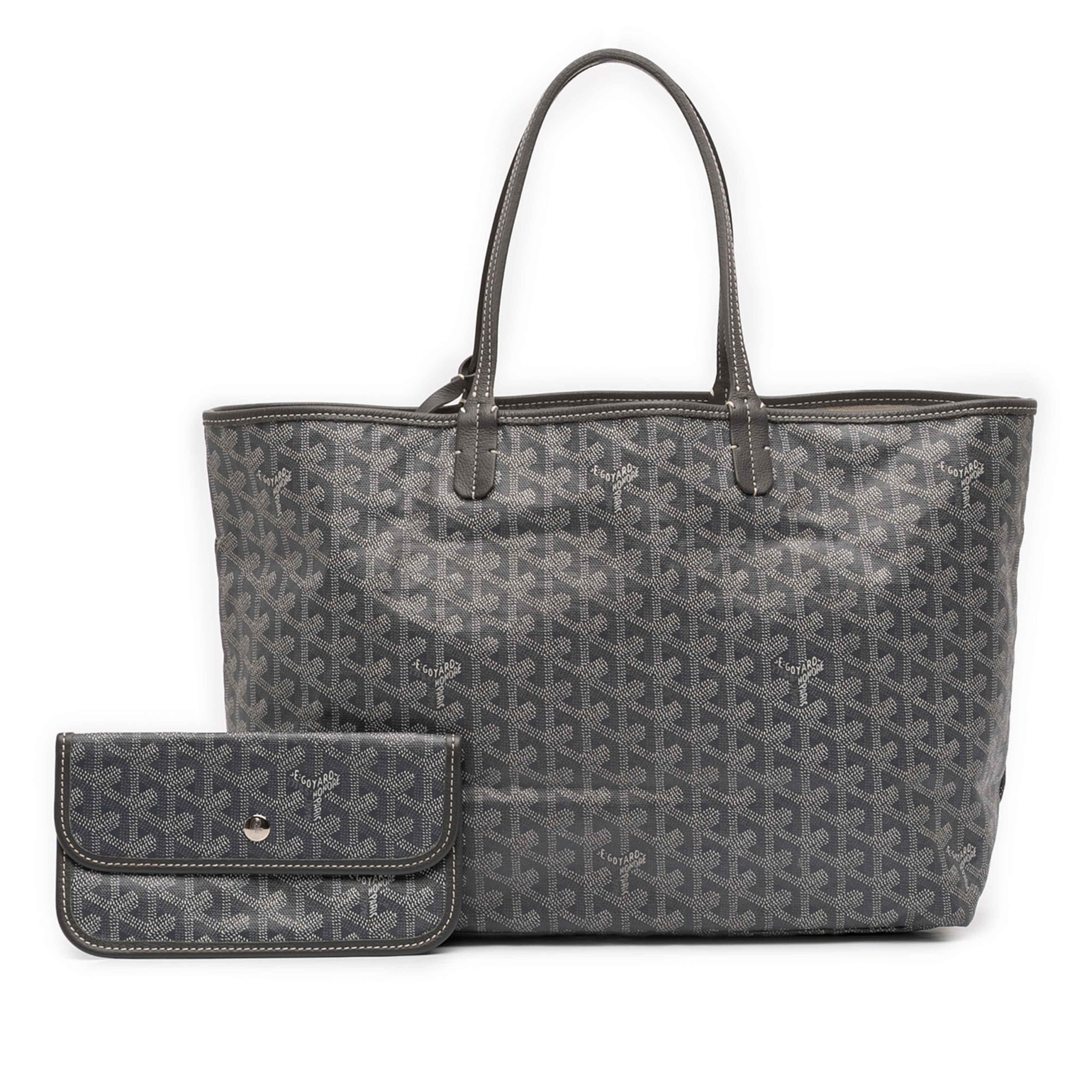 Goyard Goyardine Saint Louis Pm, från Luxclusif, i färgen grå. Klicka för att öppna bilden i stort format