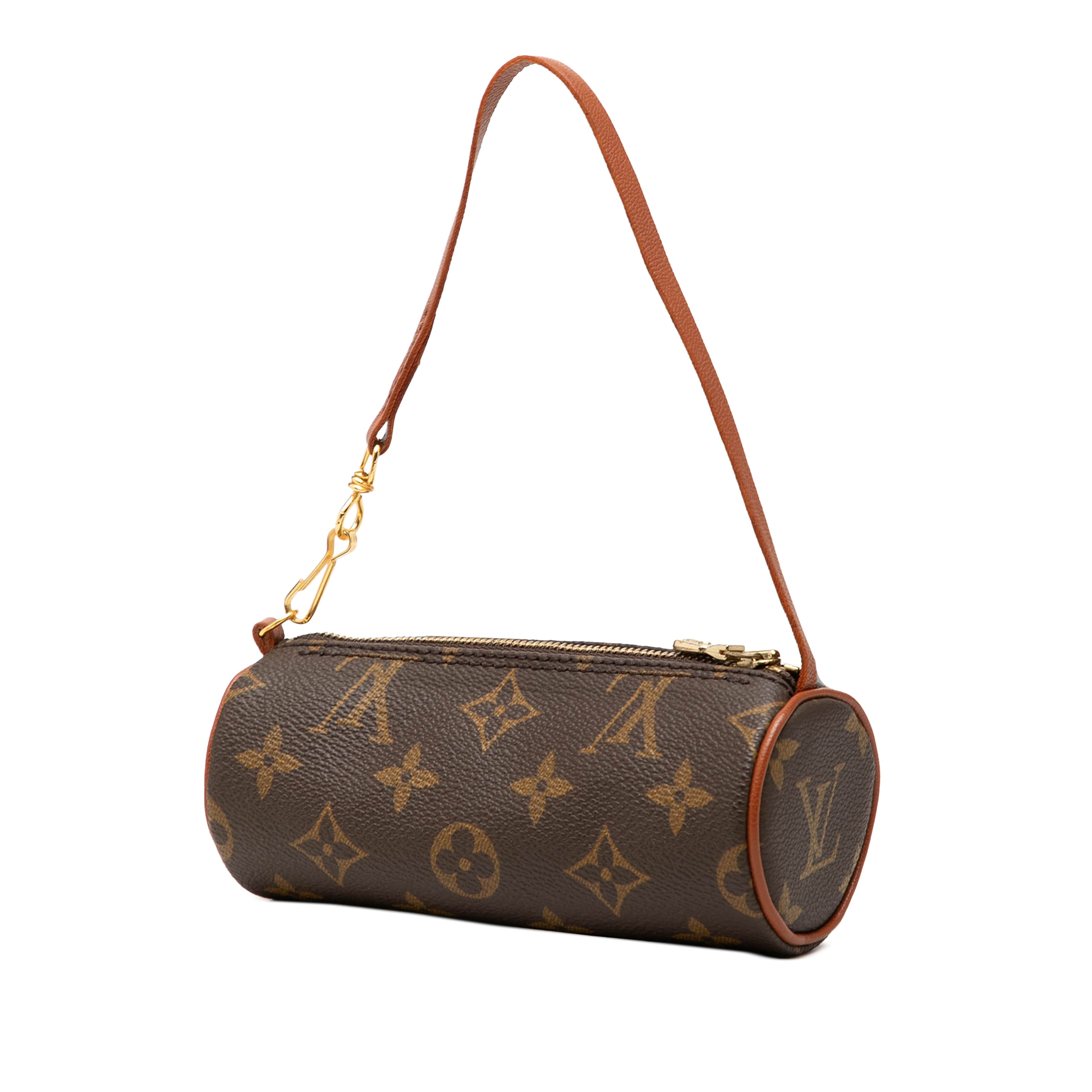 Louis Vuitton Monogram Papillon Pochette, från Luxclusif, i färgen brun. Klicka för att öppna bilden i stort format