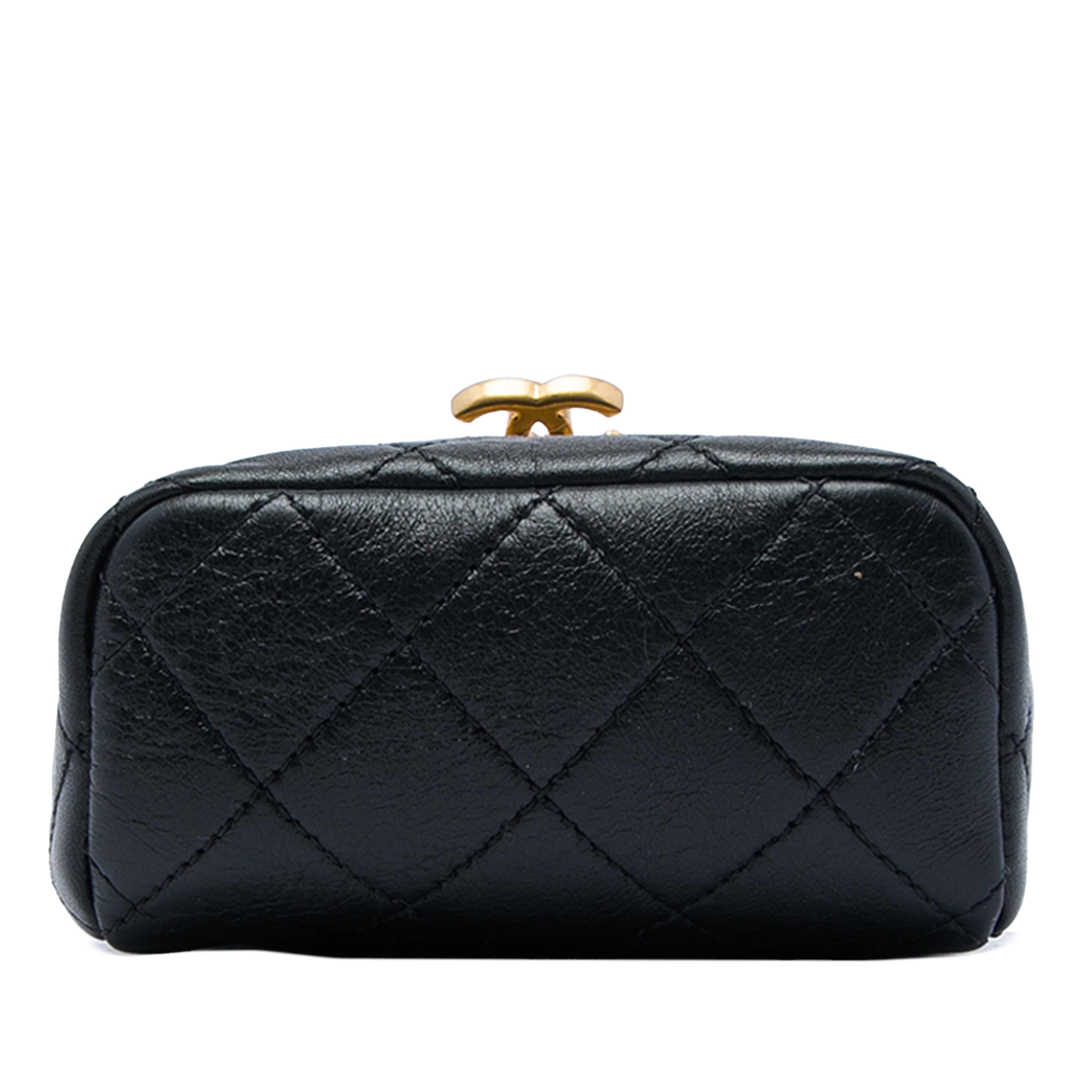 Chanel Micro Quilted Lambskin My Crush Bag, från Luxclusif, i färgen svart. Klicka för att öppna bilden i stort format