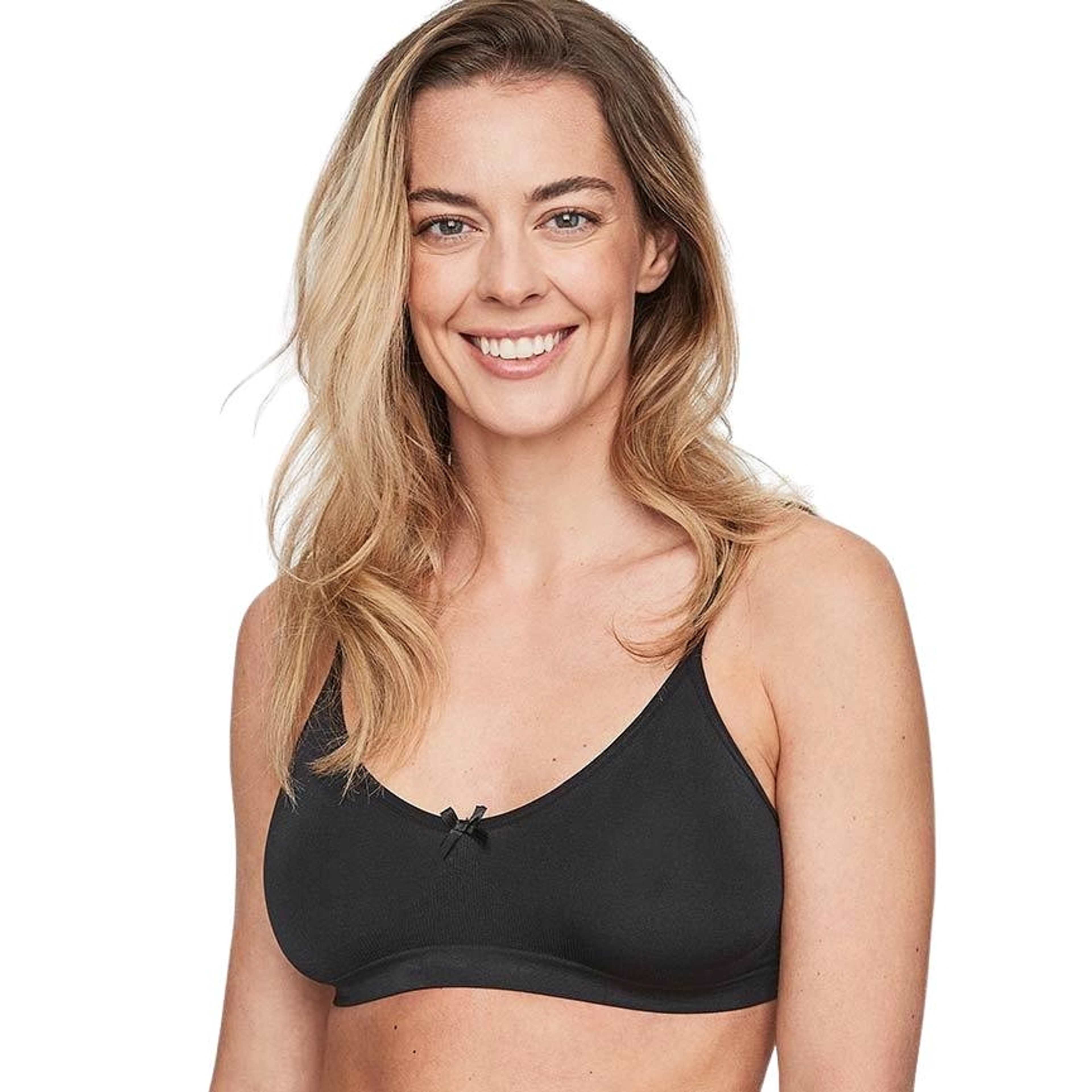 Lilla Undret, Sömlös Bh-top, från Abecita by Swegmark, i färgen svart. Klicka för att öppna bilden i stort format