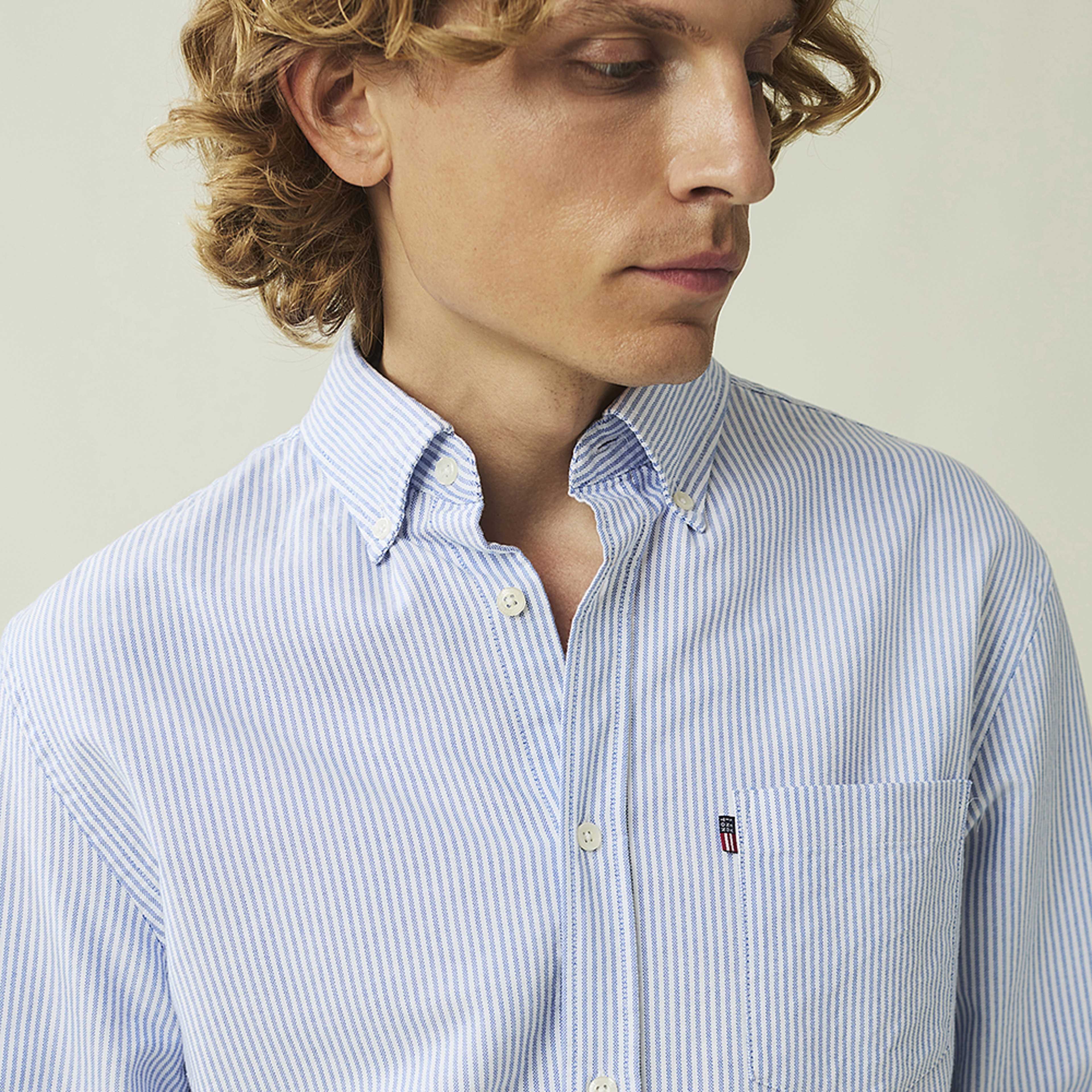 Casual Striped Oxford B.d Shirt