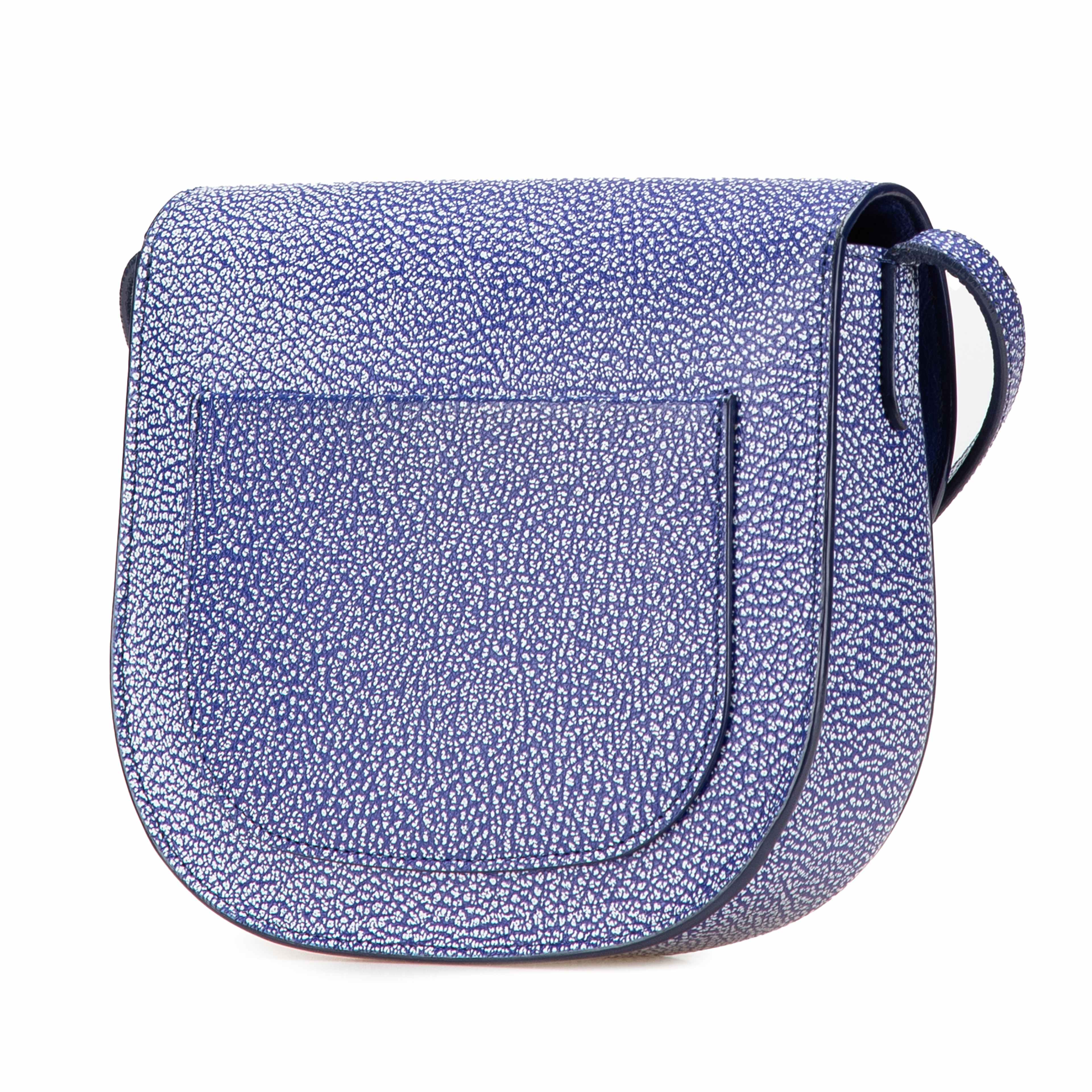 Celine Small Goatskin Trotteur Crossbody, från Luxclusif, i färgen blå. Klicka för att öppna bilden i stort format