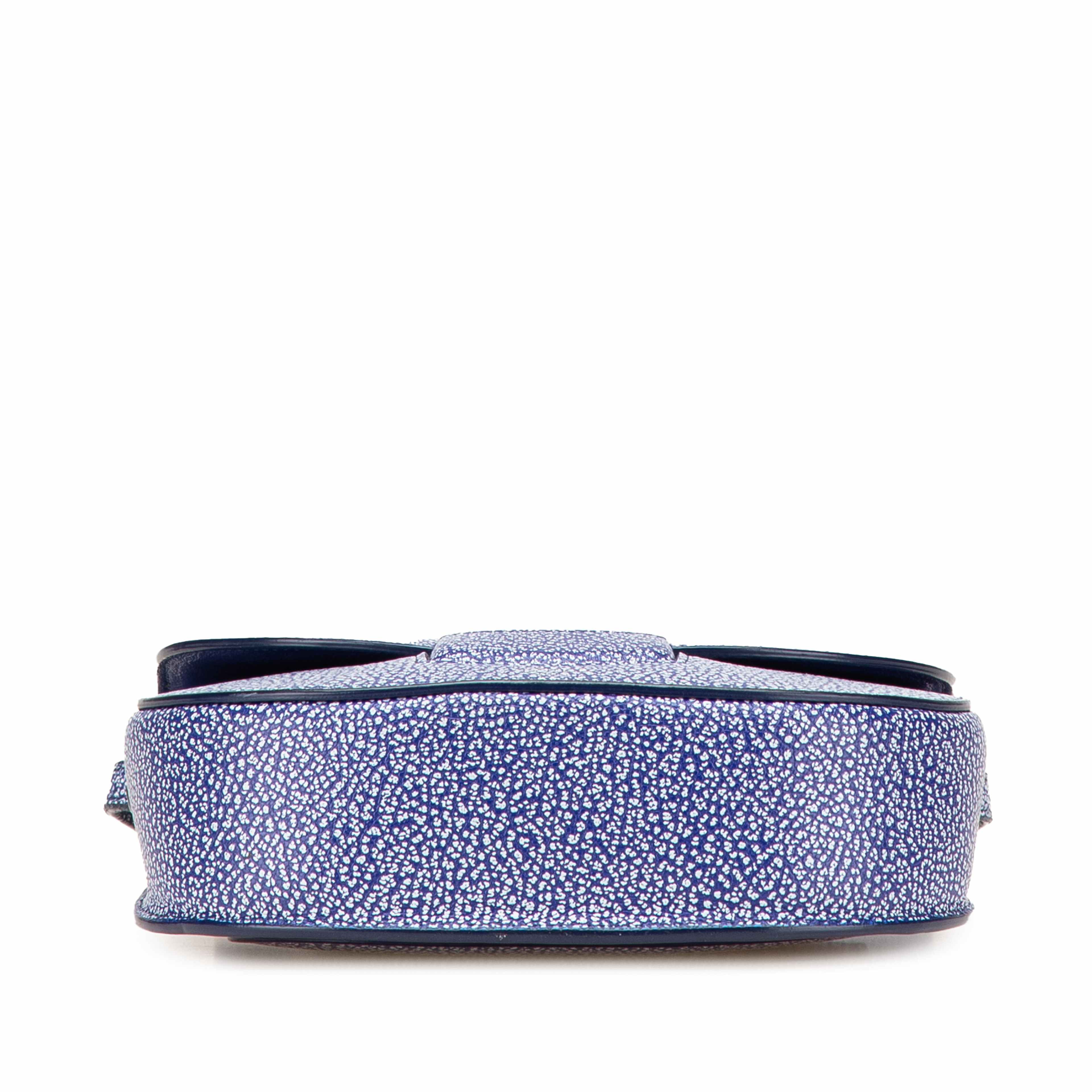 Celine Small Goatskin Trotteur Crossbody, från Luxclusif, i färgen blue. Klicka för att öppna bilden i stort format