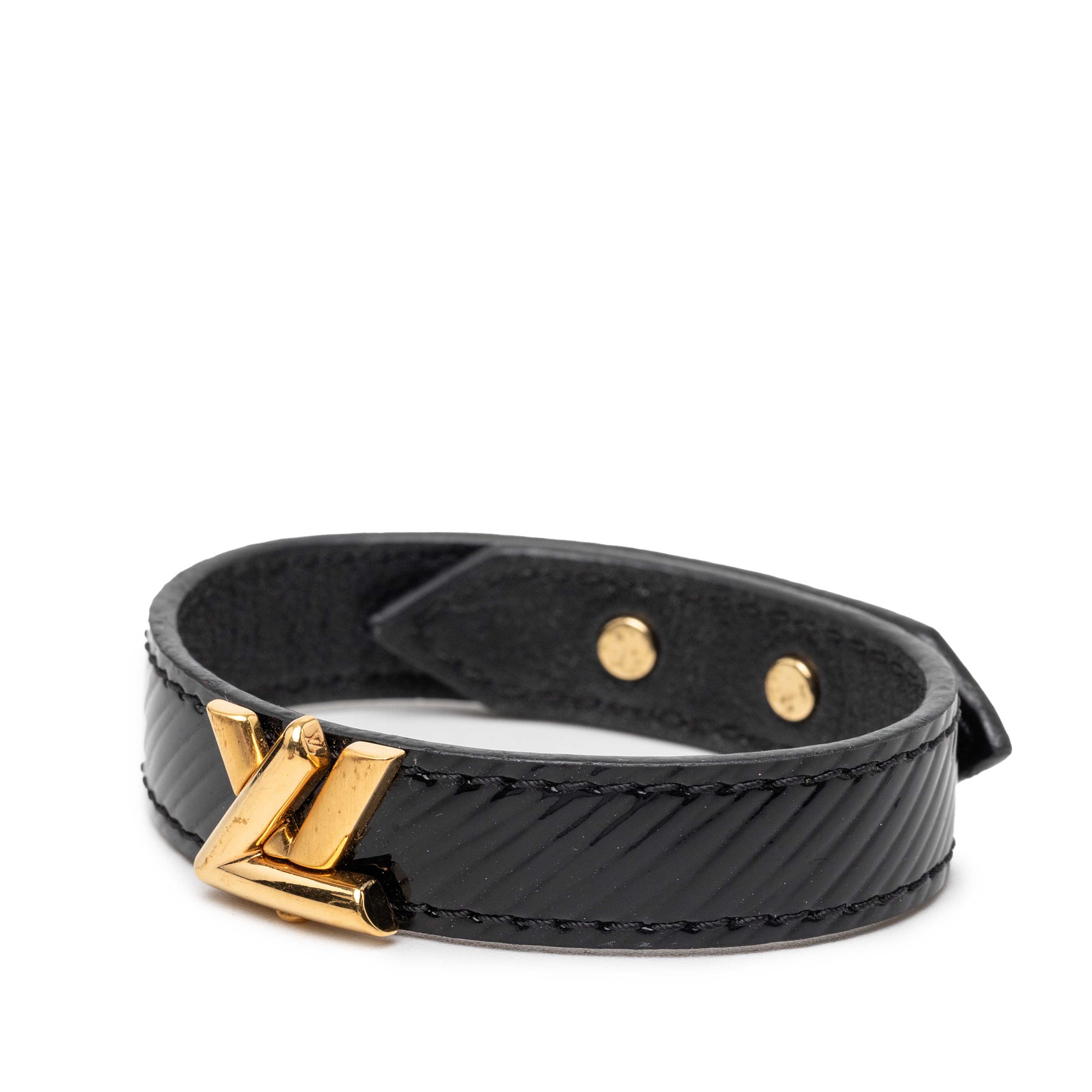 Louis Vuitton Epi Twist It Bracelet, från Luxclusif, i färgen black. Klicka för att öppna bilden i stort format