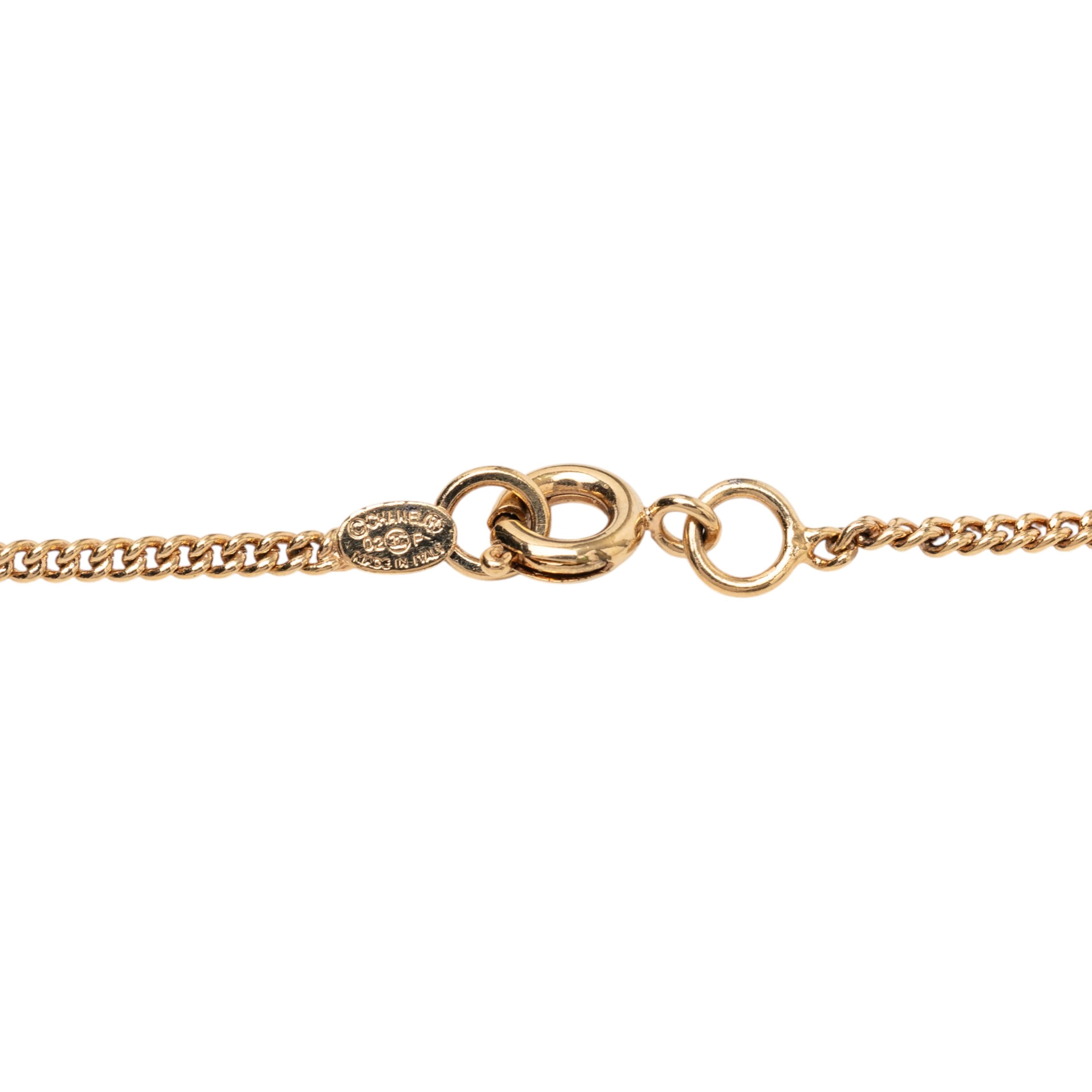Chanel Gold Plated Heart Lock And Key Pendant Necklace, från Luxclusif, i färgen gold. Klicka för att öppna bilden i stort format