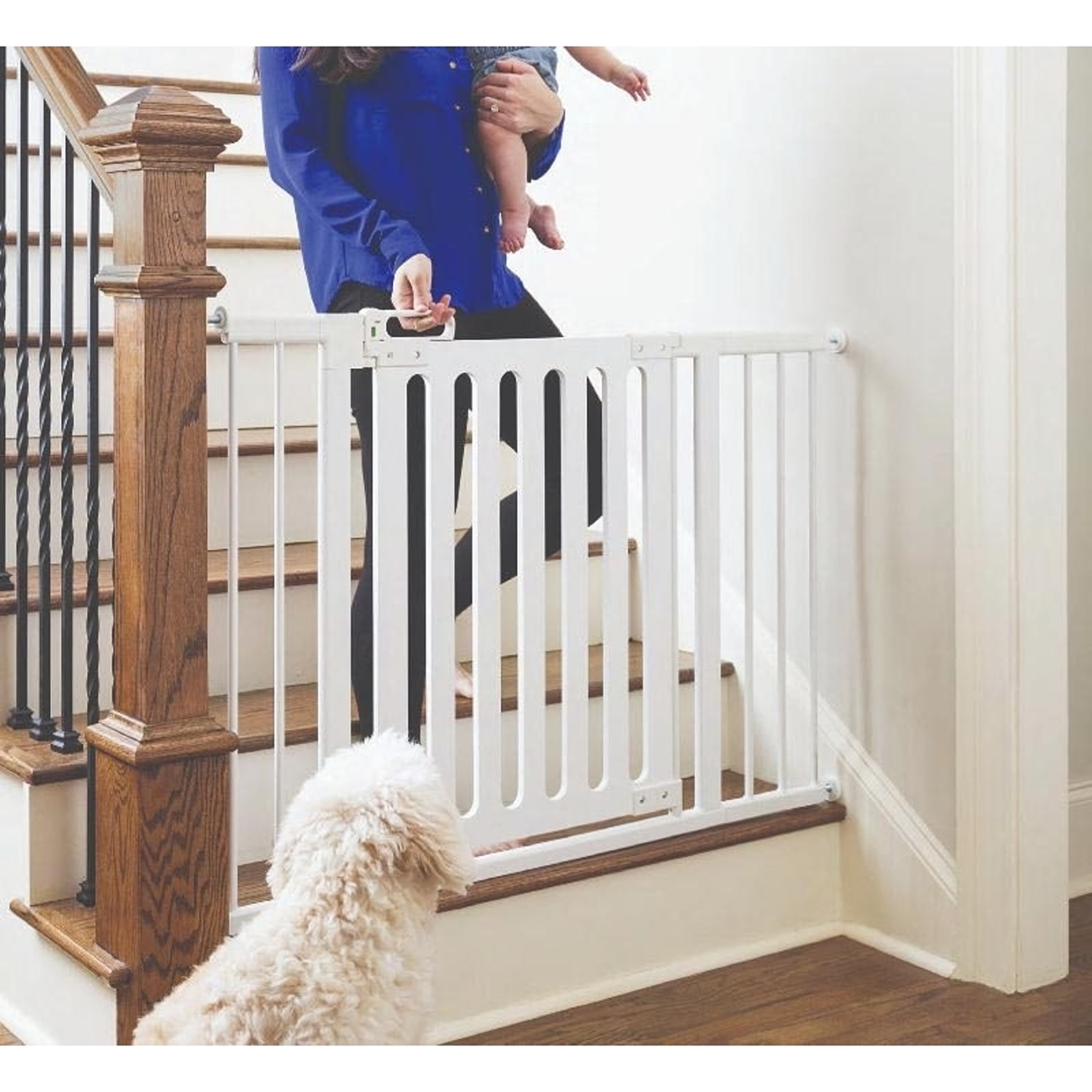 Spänngrind Safetygate Leon, Homesafety Trä, 76-96 Cm