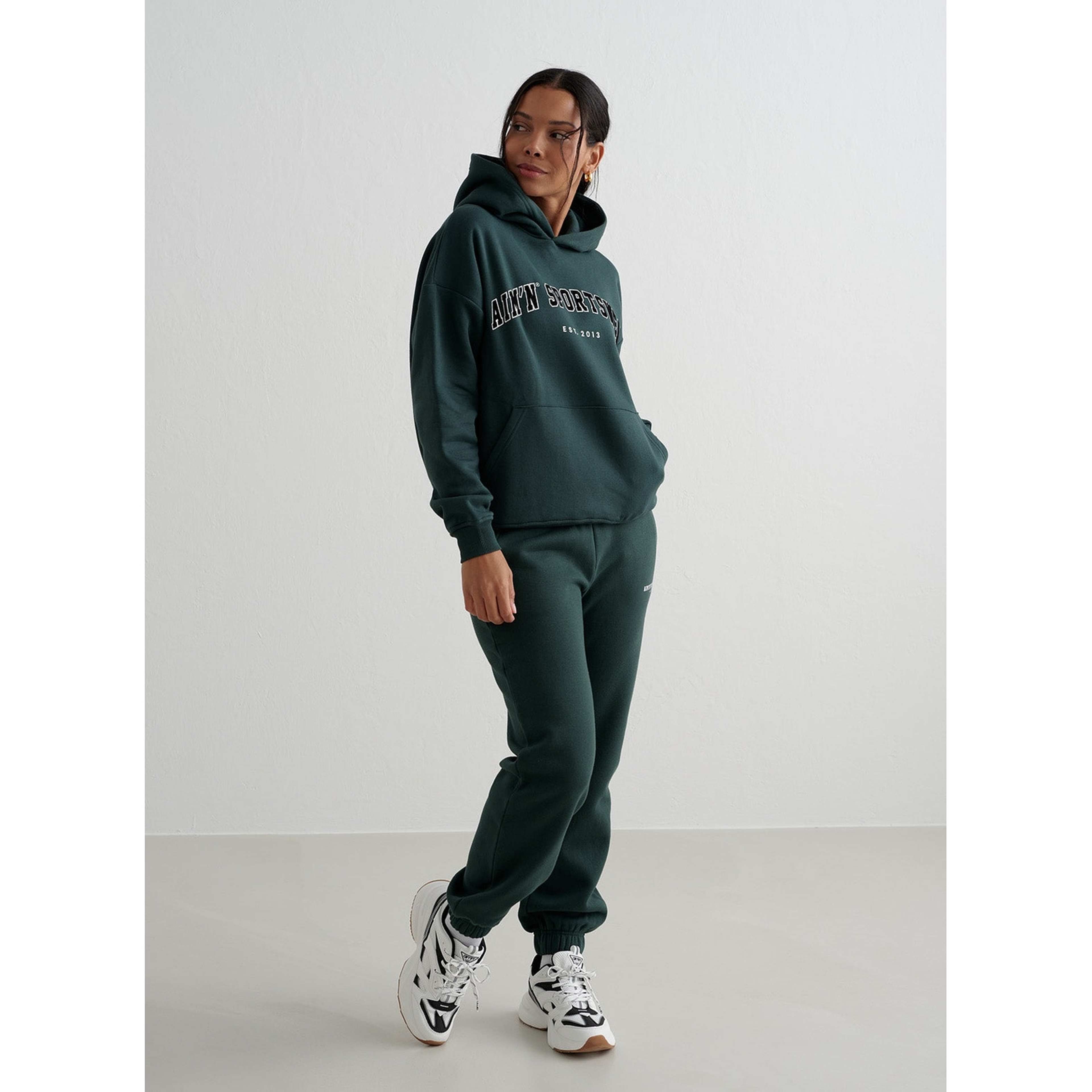 Deep Emerald Varsity Sweat Hood