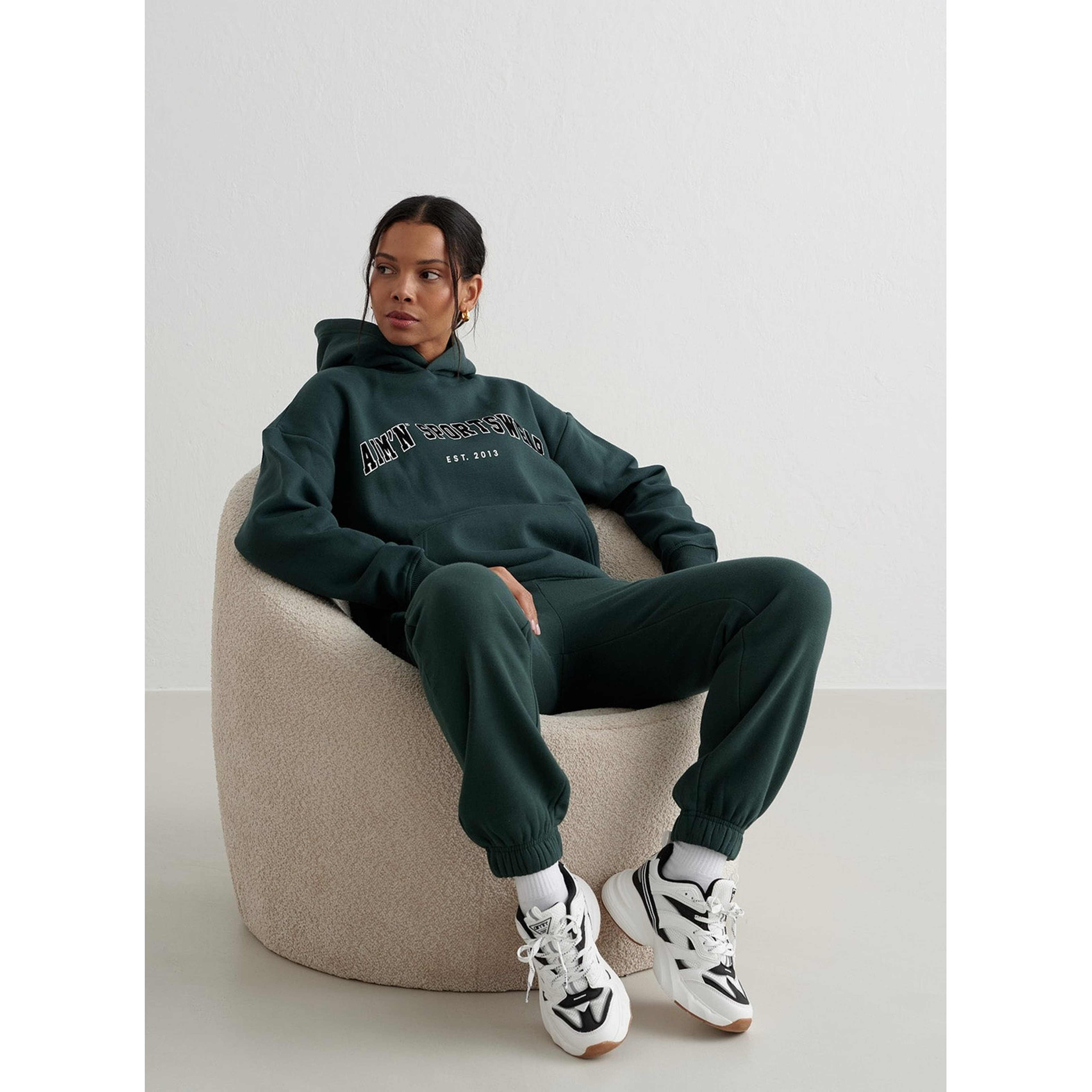 Deep Emerald Varsity Sweat Hood
