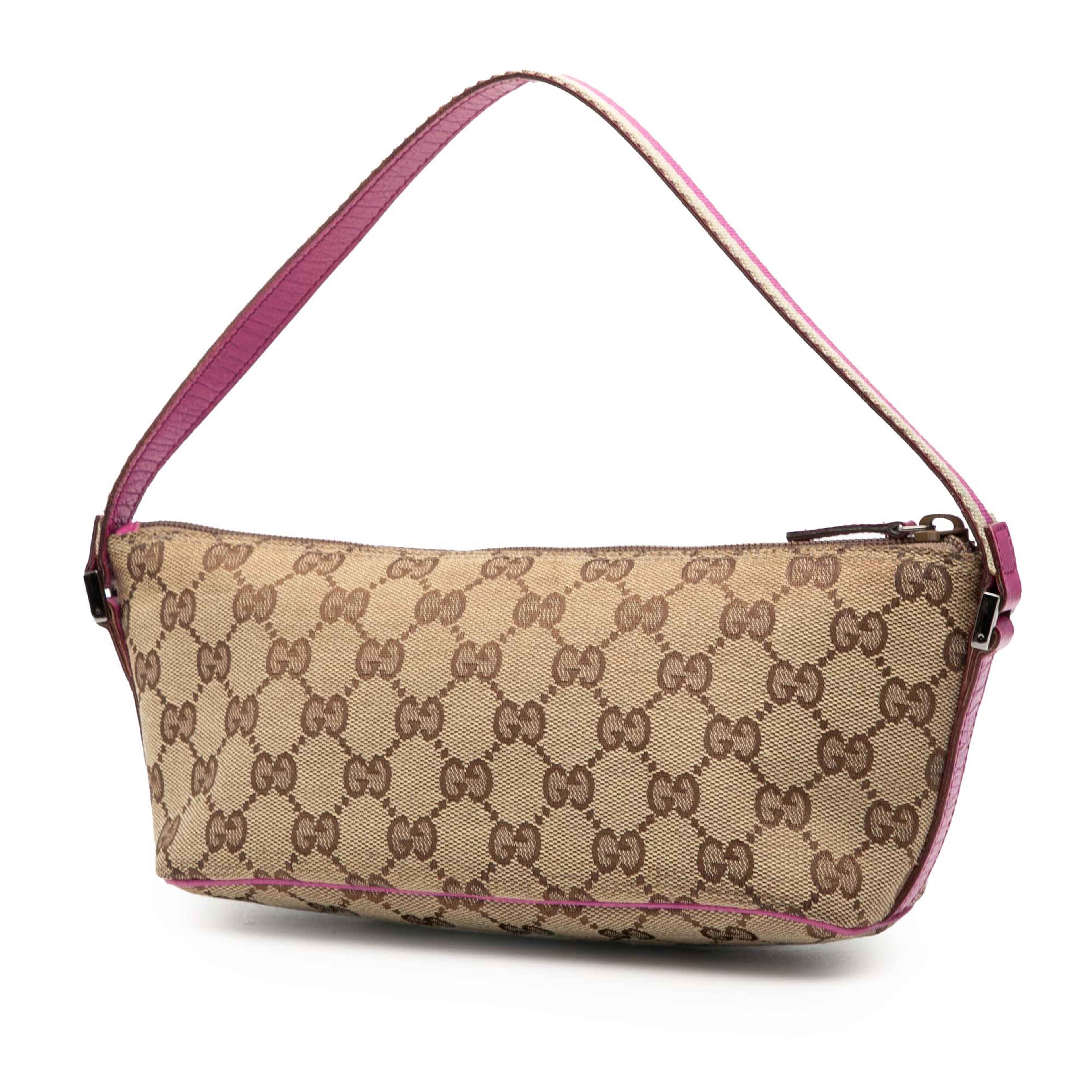 Gucci Gg Canvas Web Boat, från Luxclusif, i färgen beige. Klicka för att öppna bilden i stort format
