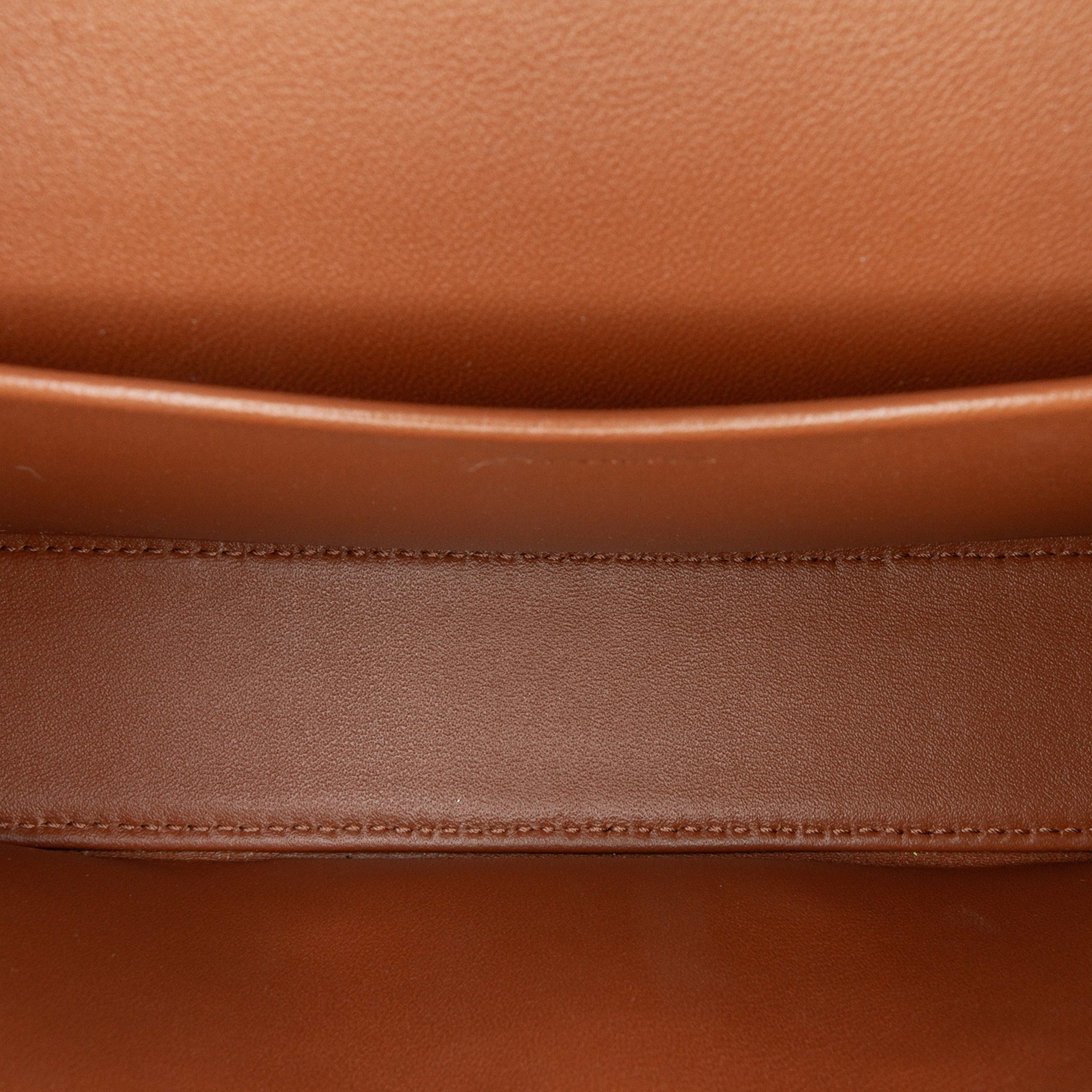 Celine Triomphe Coated Canvas Claude Chain Shoulder Bag