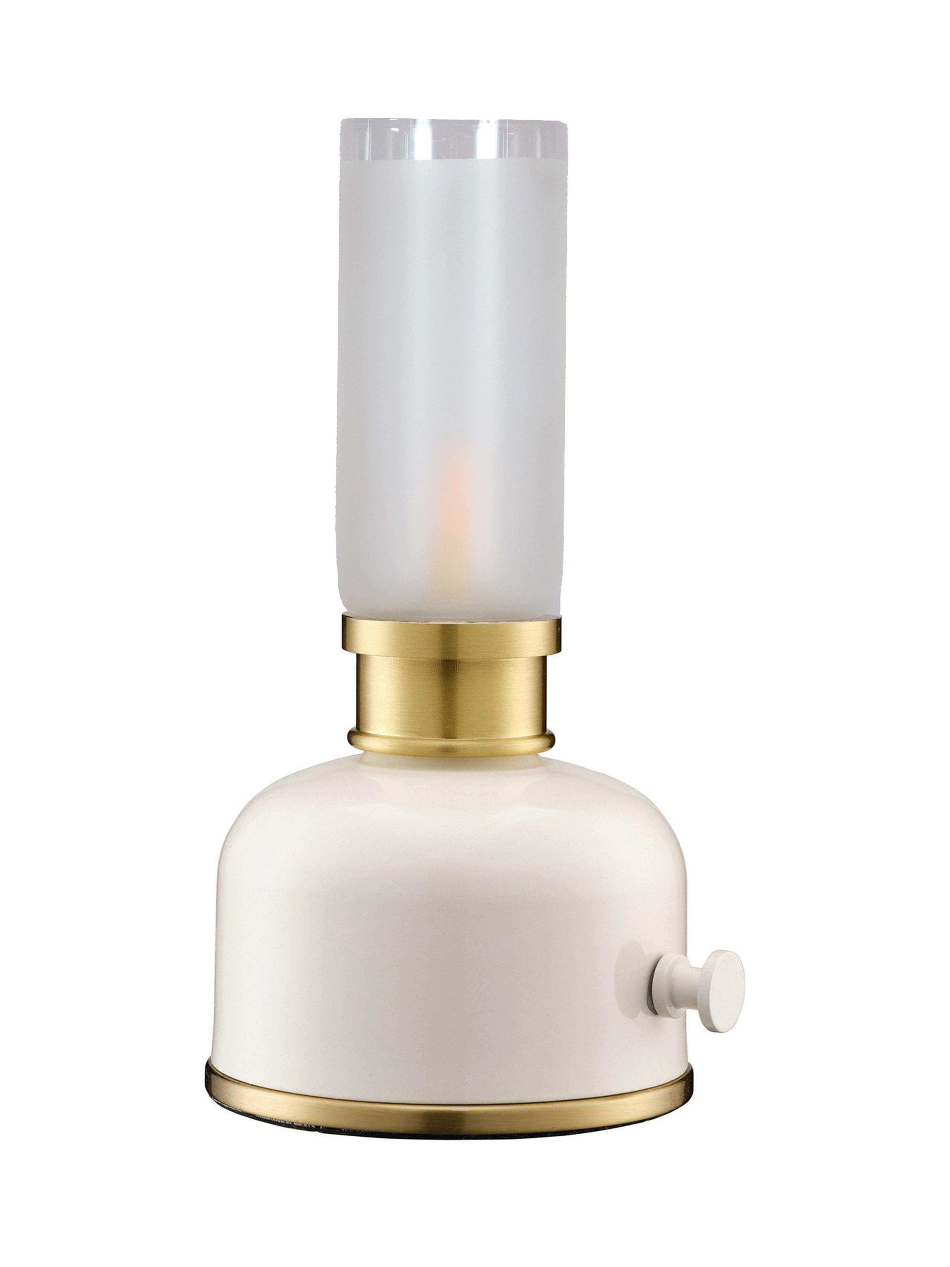 Frida Bordslampa, från PR Home, i färgen vit/mässing. Klicka för att öppna bilden i stort format