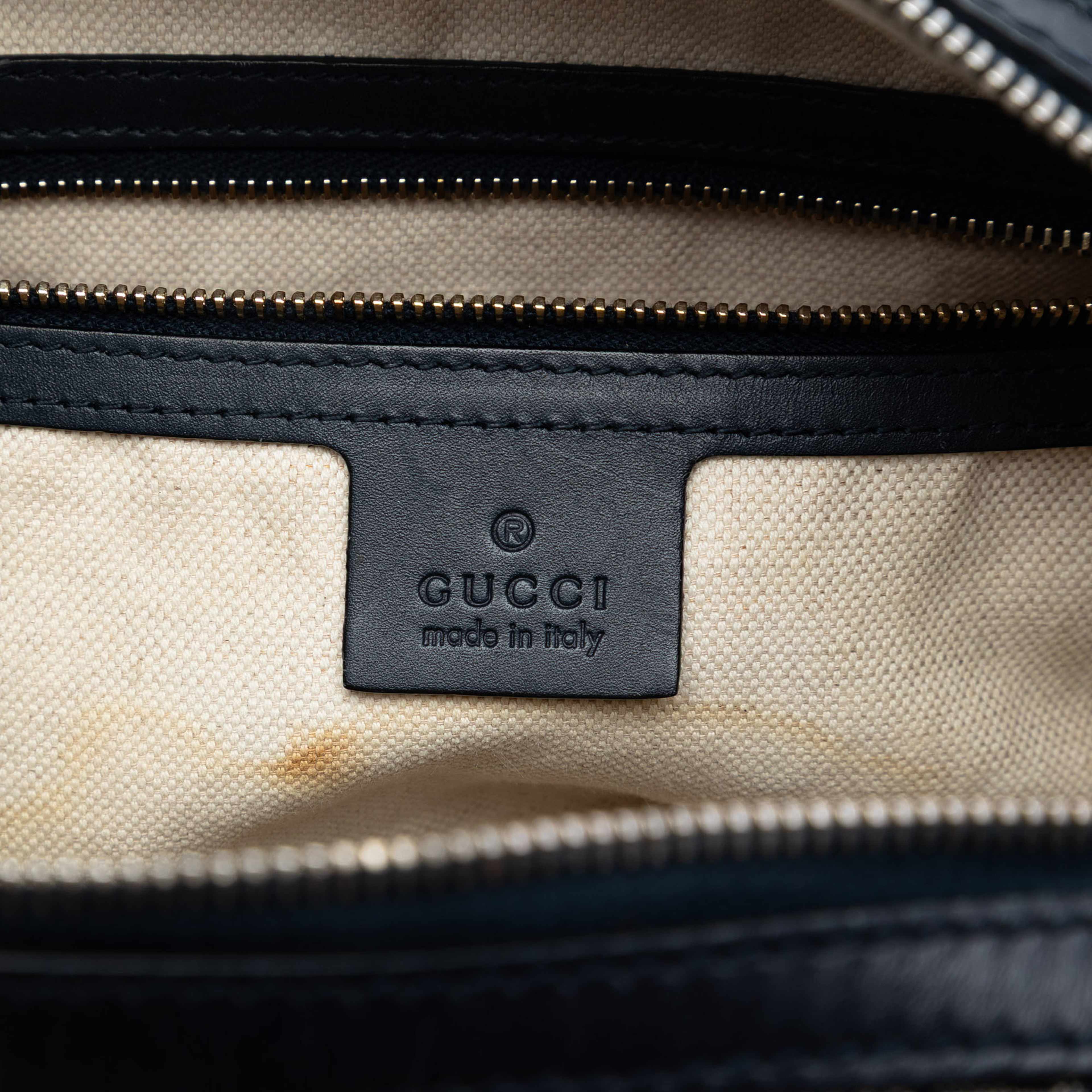 Gucci Small Gg Canvas Web Joy Boston Bag, från Luxclusif, i färgen beige. Klicka för att öppna bilden i stort format