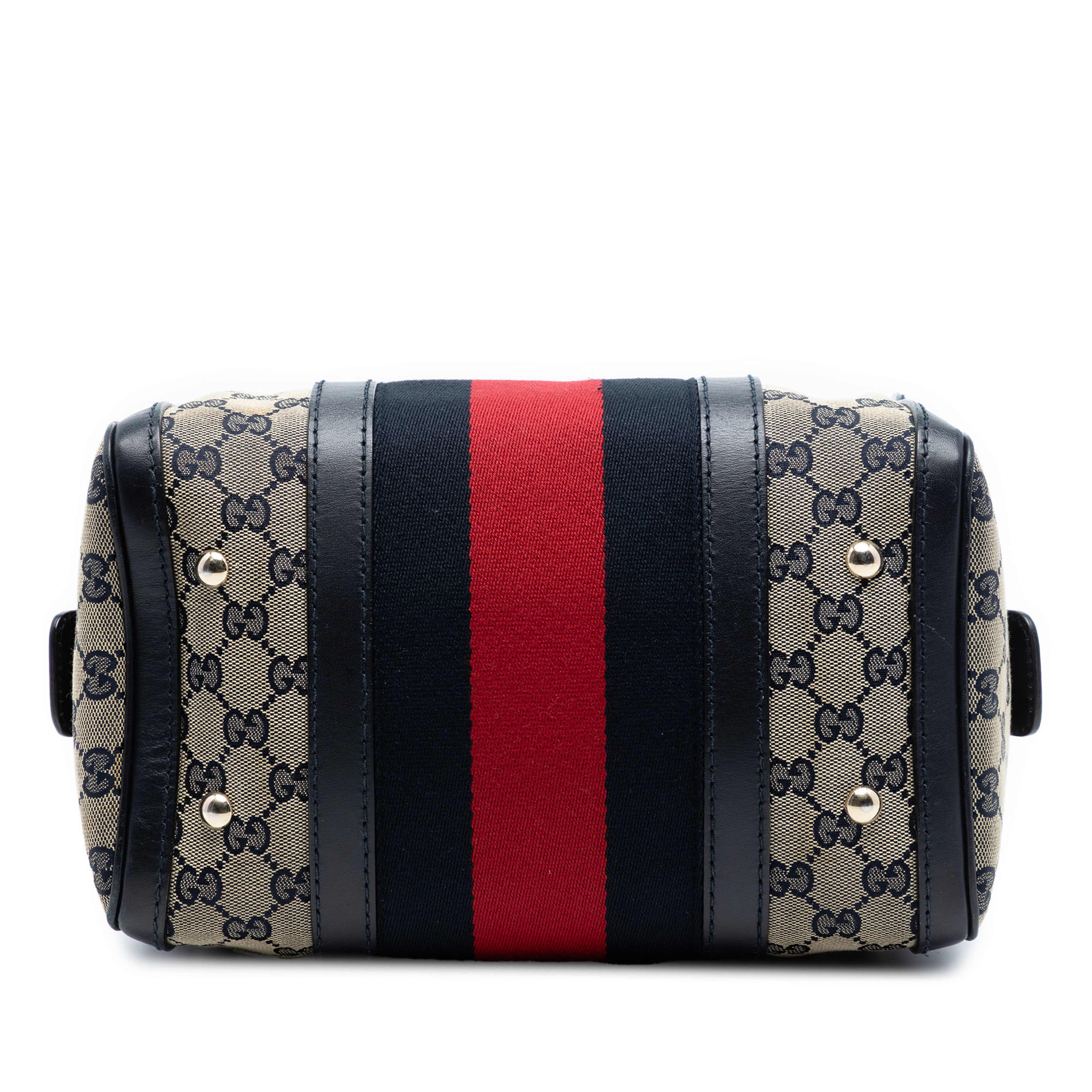 Gucci Small Gg Canvas Web Joy Boston Bag, från Luxclusif, i färgen beige. Klicka för att öppna bilden i stort format